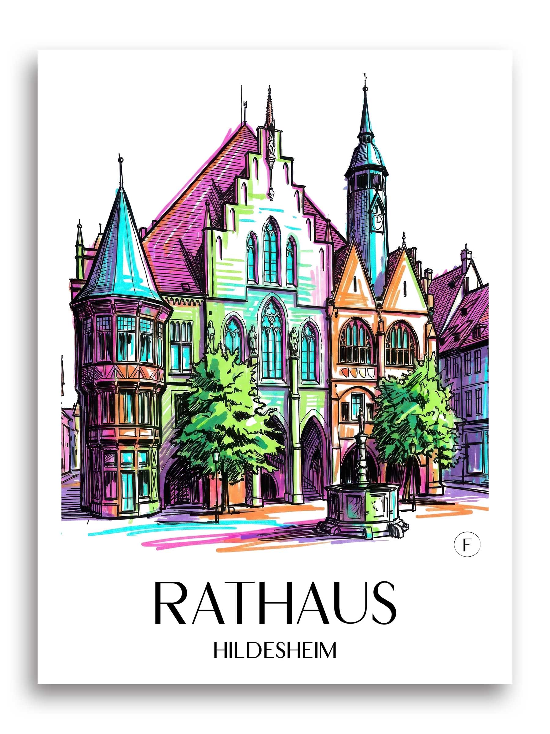 rathaus--hildesheim-deutschland-poster-graffiti