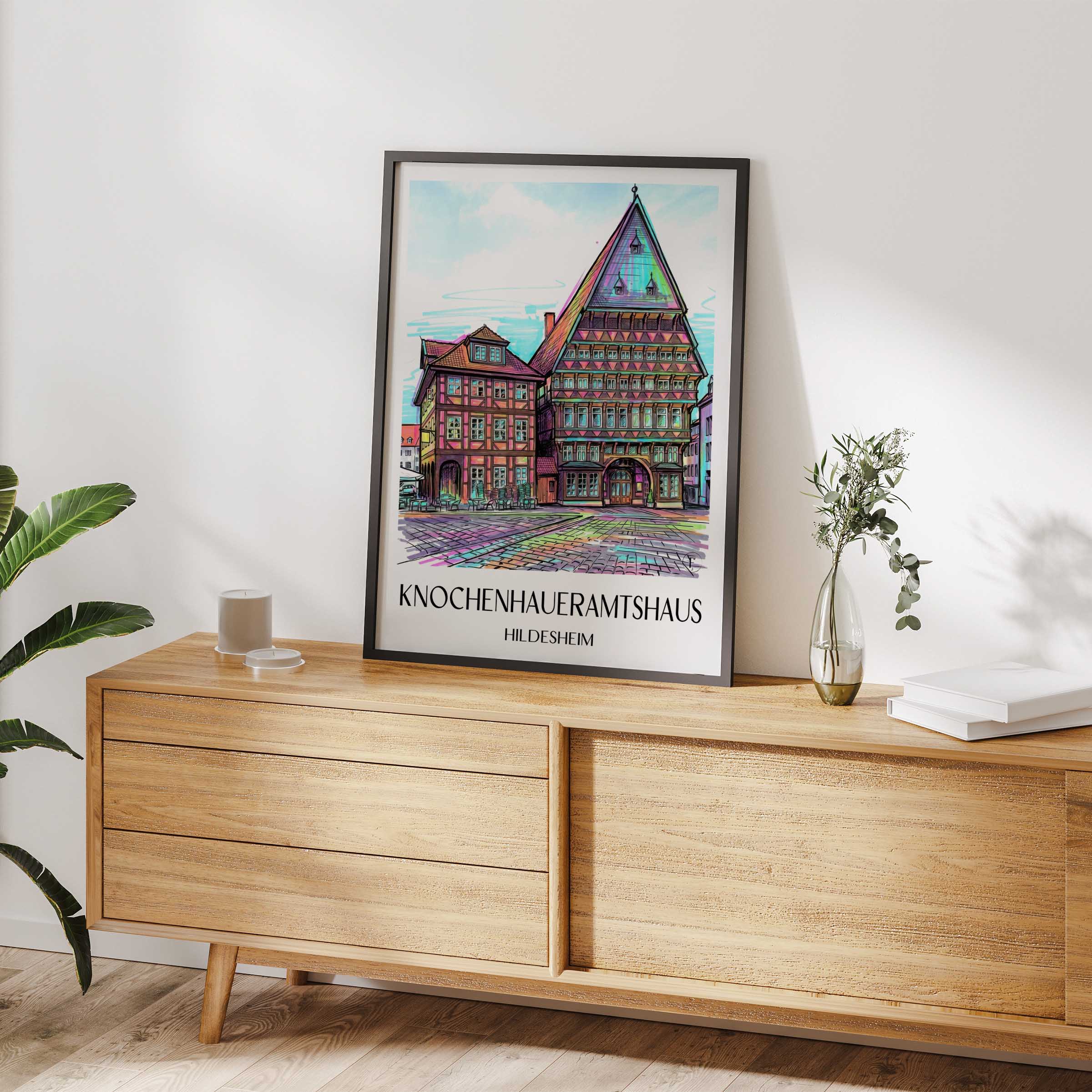 knochenhaueramtshaus-hildesheim-deutschland-poster-graffiti