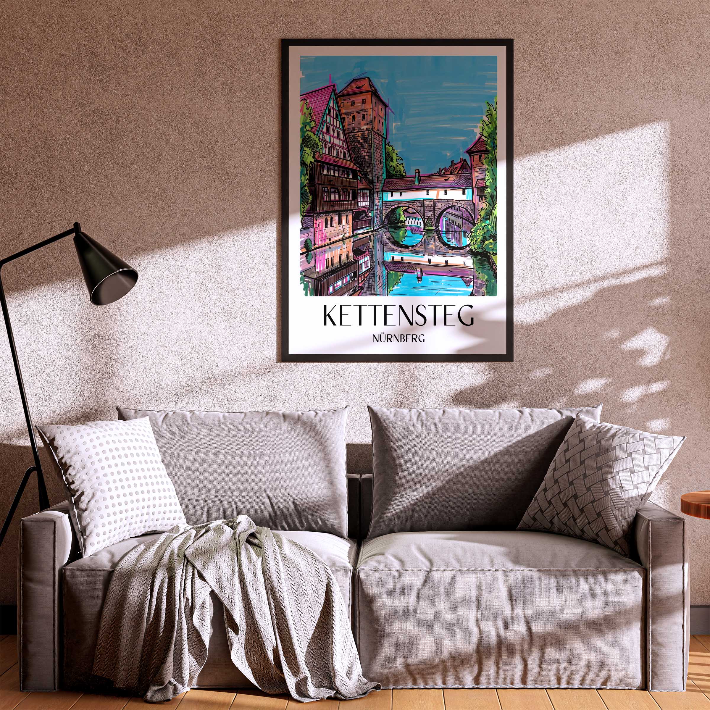 kettensteg-nürnberg-deutschland-poster-graffiti