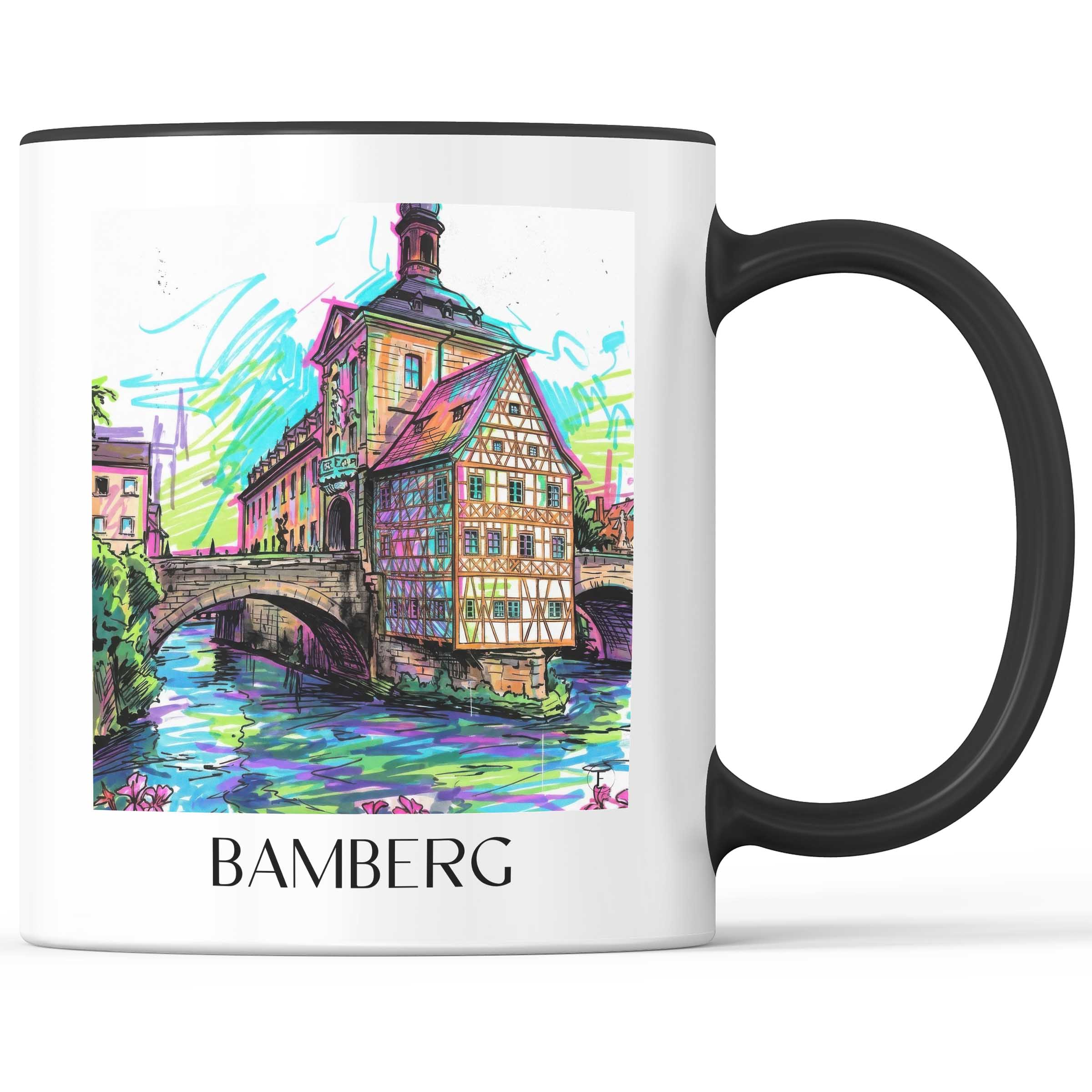 Bamberg - Deutschland Becher - Kaffeetasse im Tag Graffiti Stil