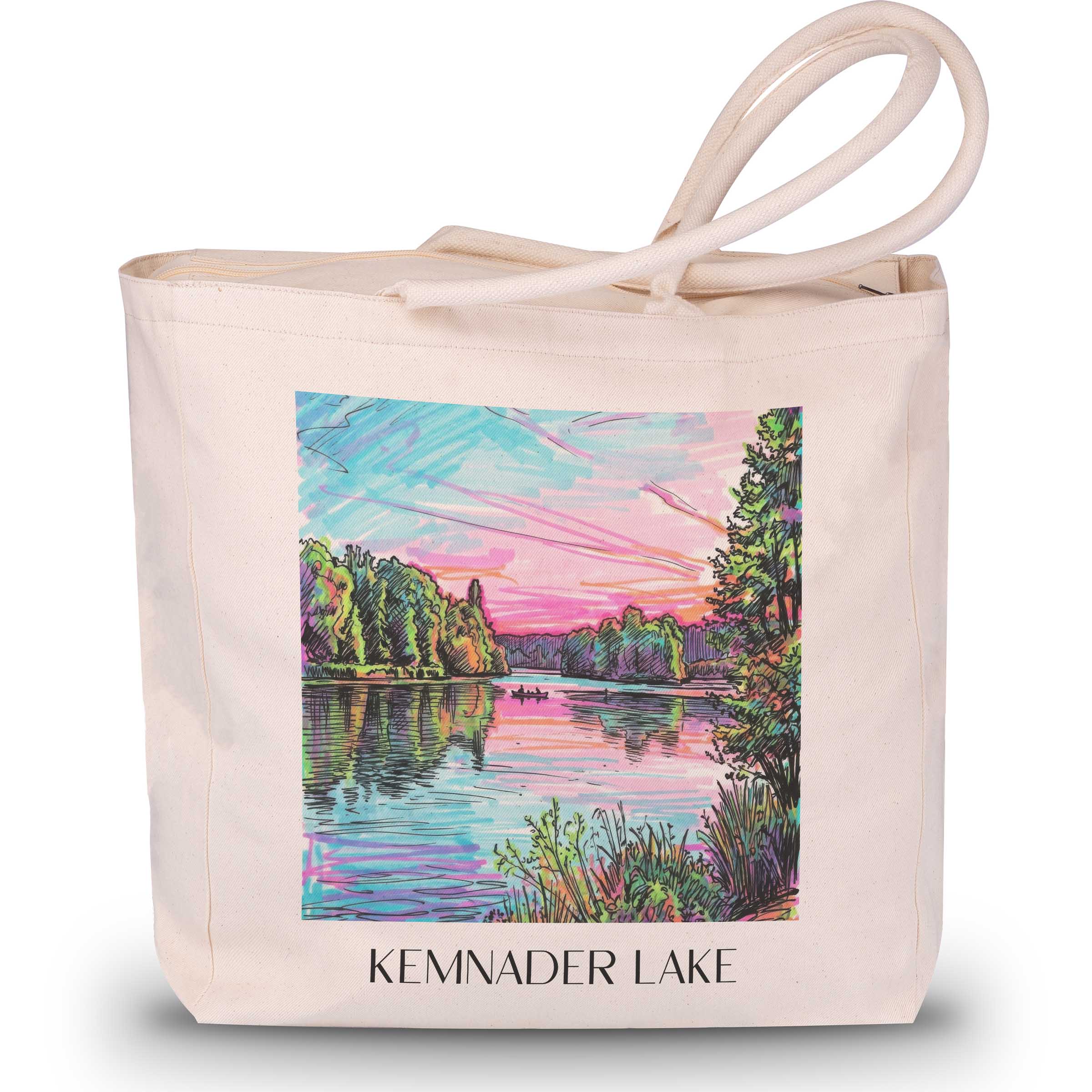 Kemnader See Shopping Tasche - Bochum - Deutschland Tote Bag - Einkaufstasche im Tag Graffiti Stil