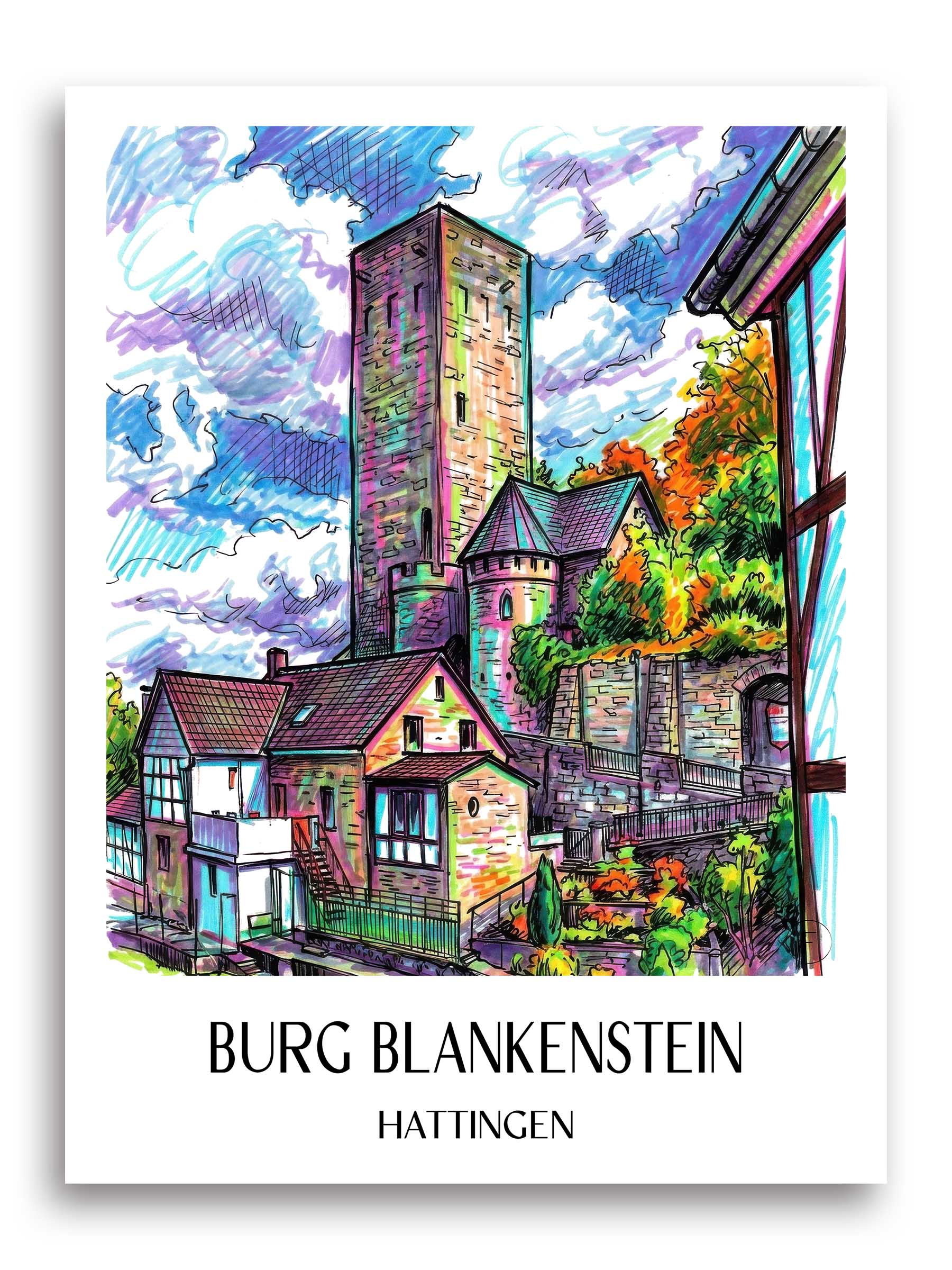 burg-blankenstein-hattingen-deutschland-poster-graffiti