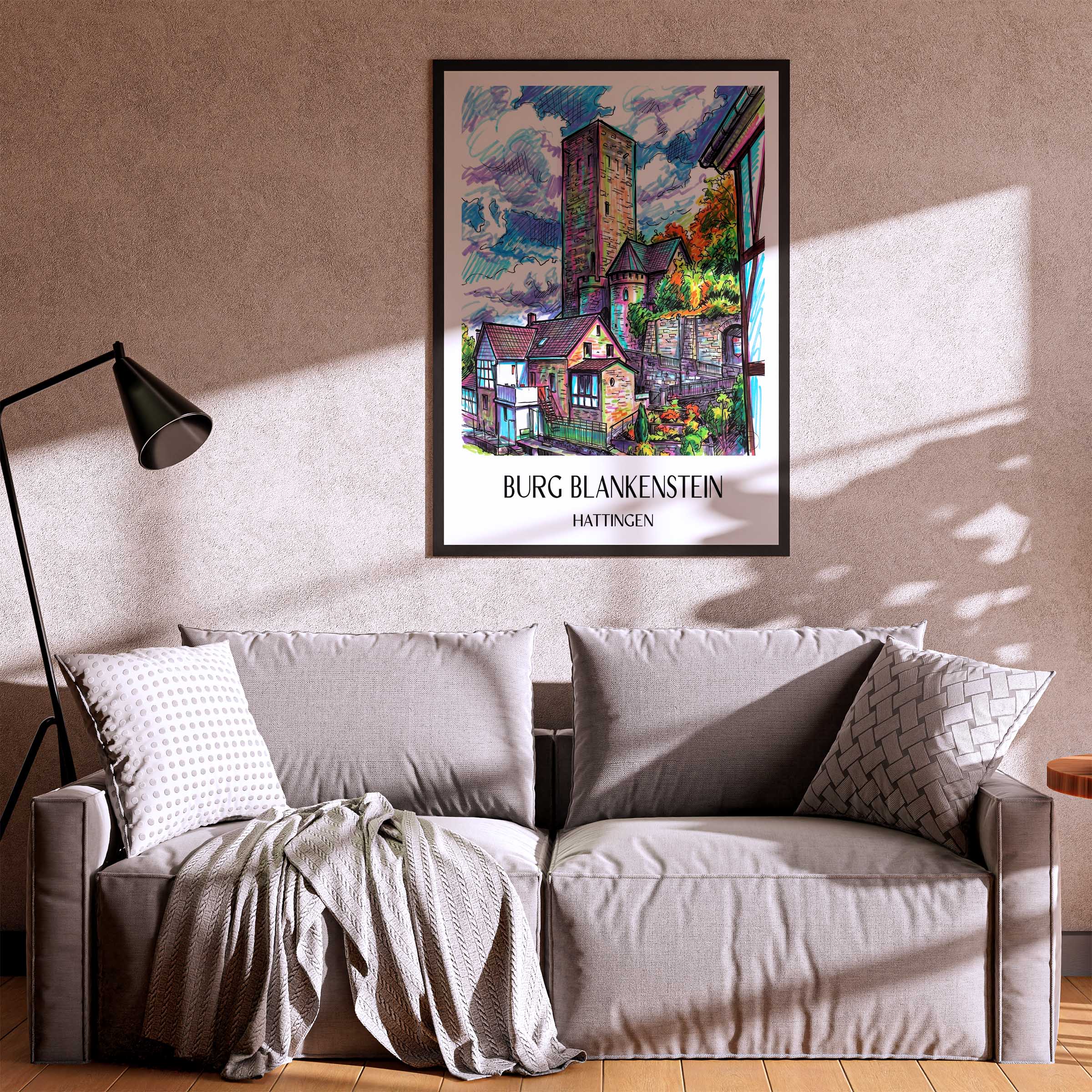 burg-blankenstein-hattingen-deutschland-poster-graffiti