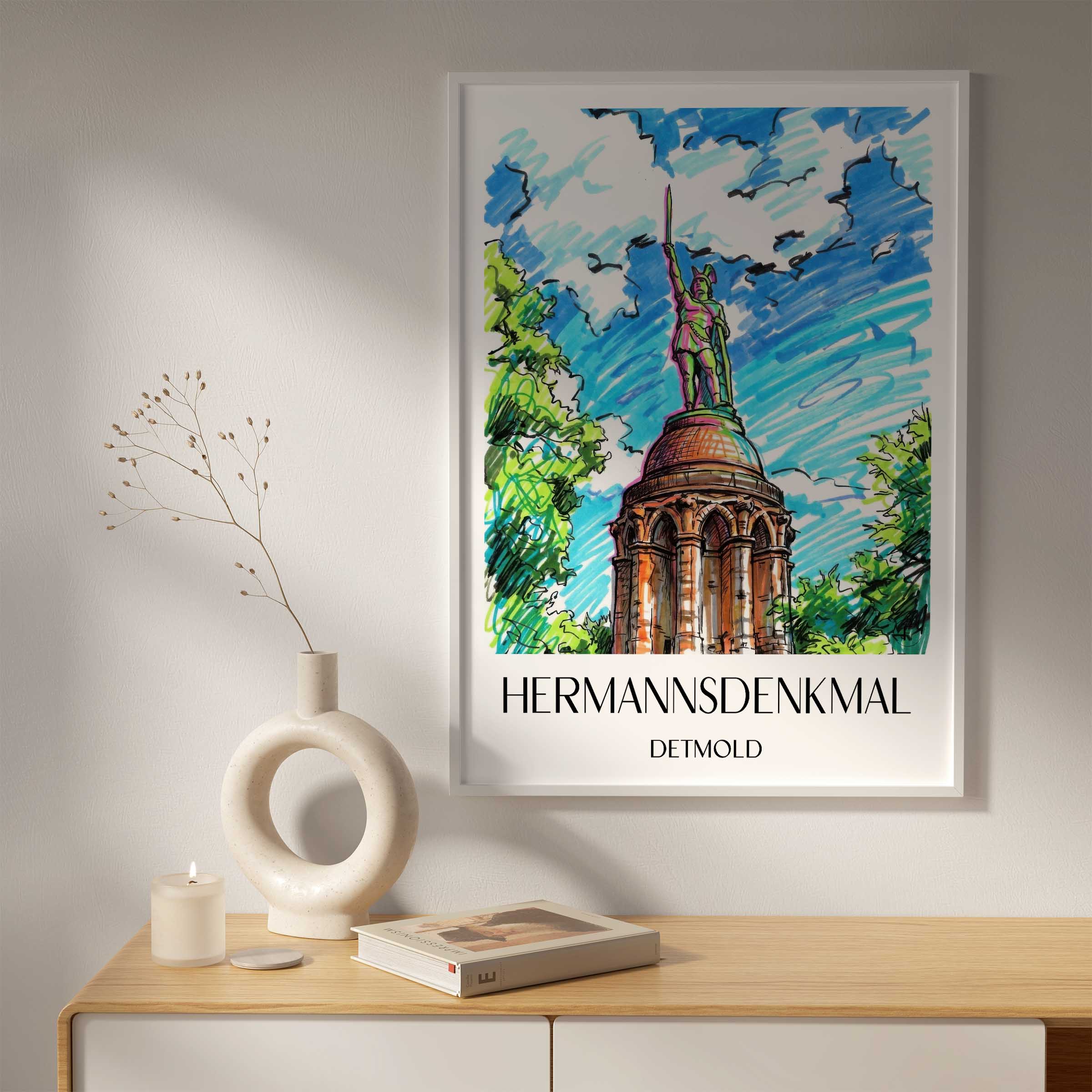 hermannsdenkmal-detmold-deutschland-poster-graffiti