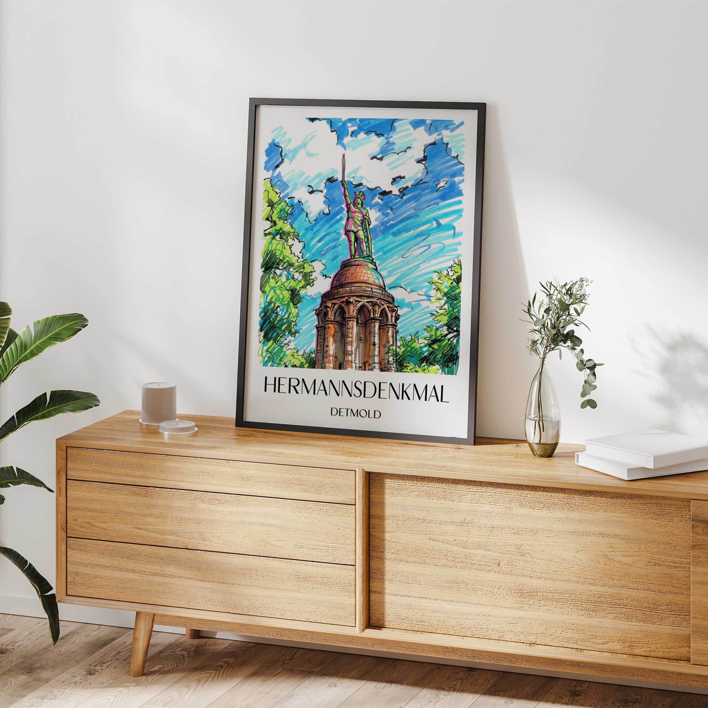 hermannsdenkmal-detmold-deutschland-poster-graffiti