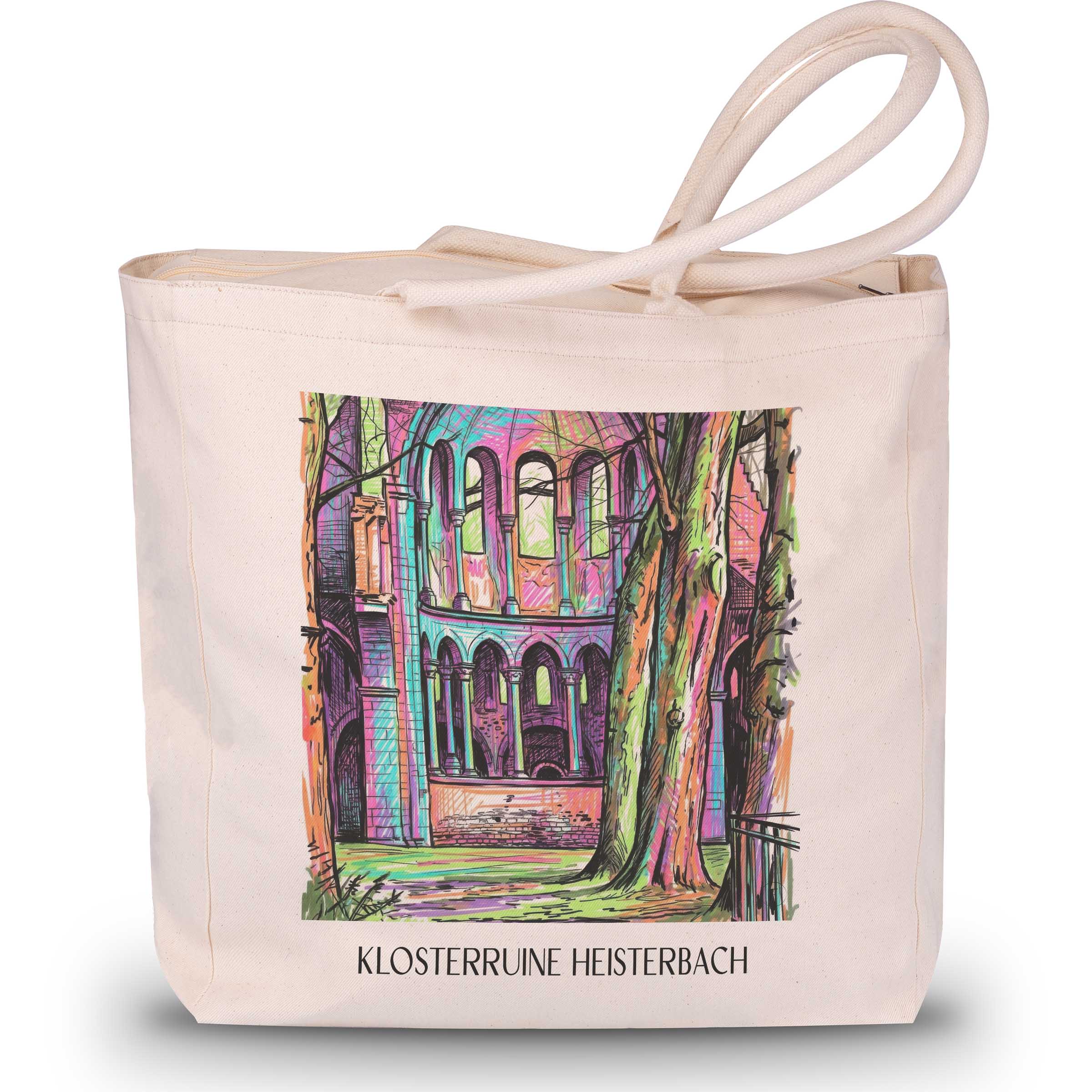 klosterruine-heisterbach-königswinter-deutschland-einkaufstasche-graffiti