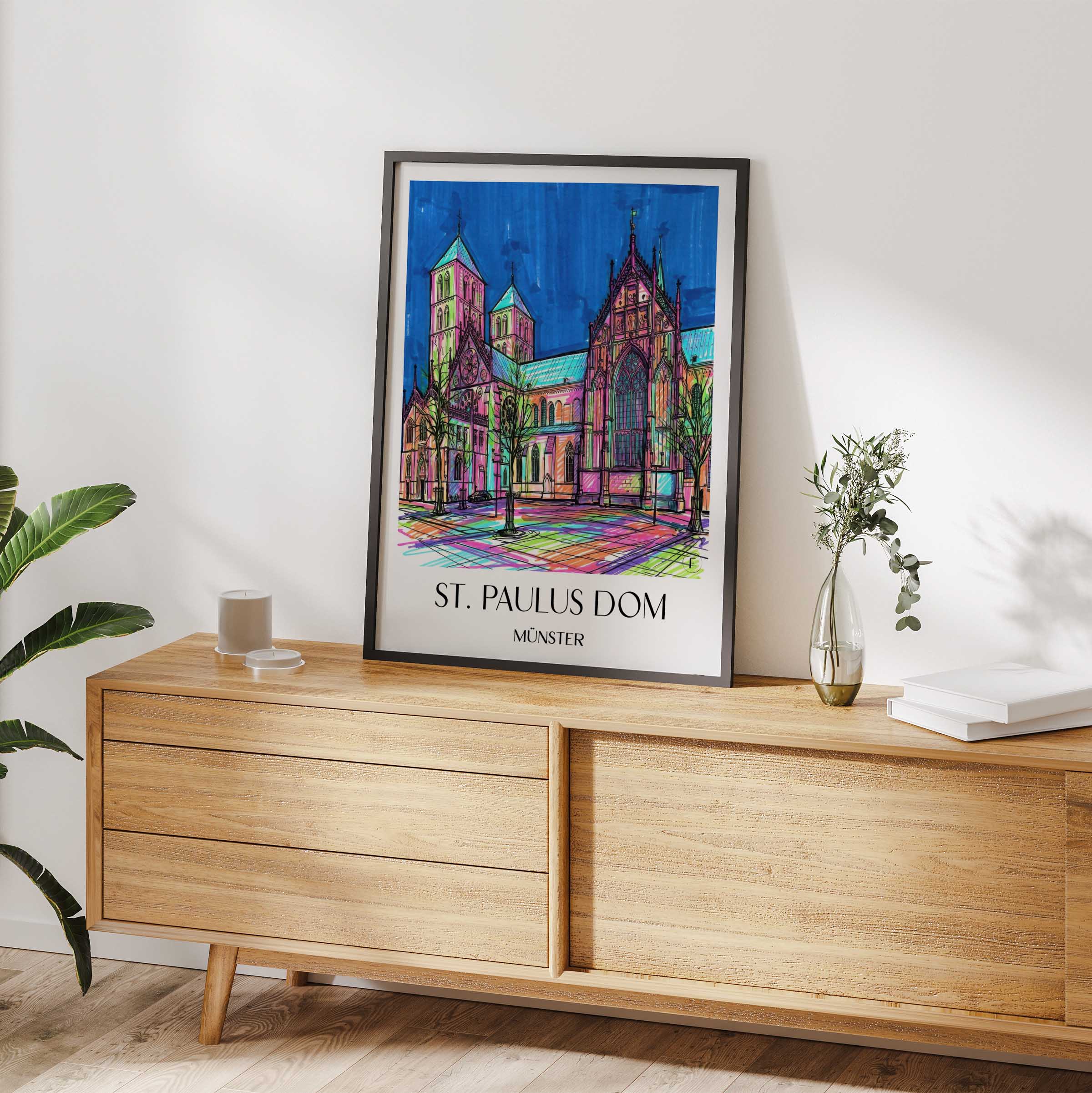 st.-paulus-dom-münster-deutschland-poster-graffiti