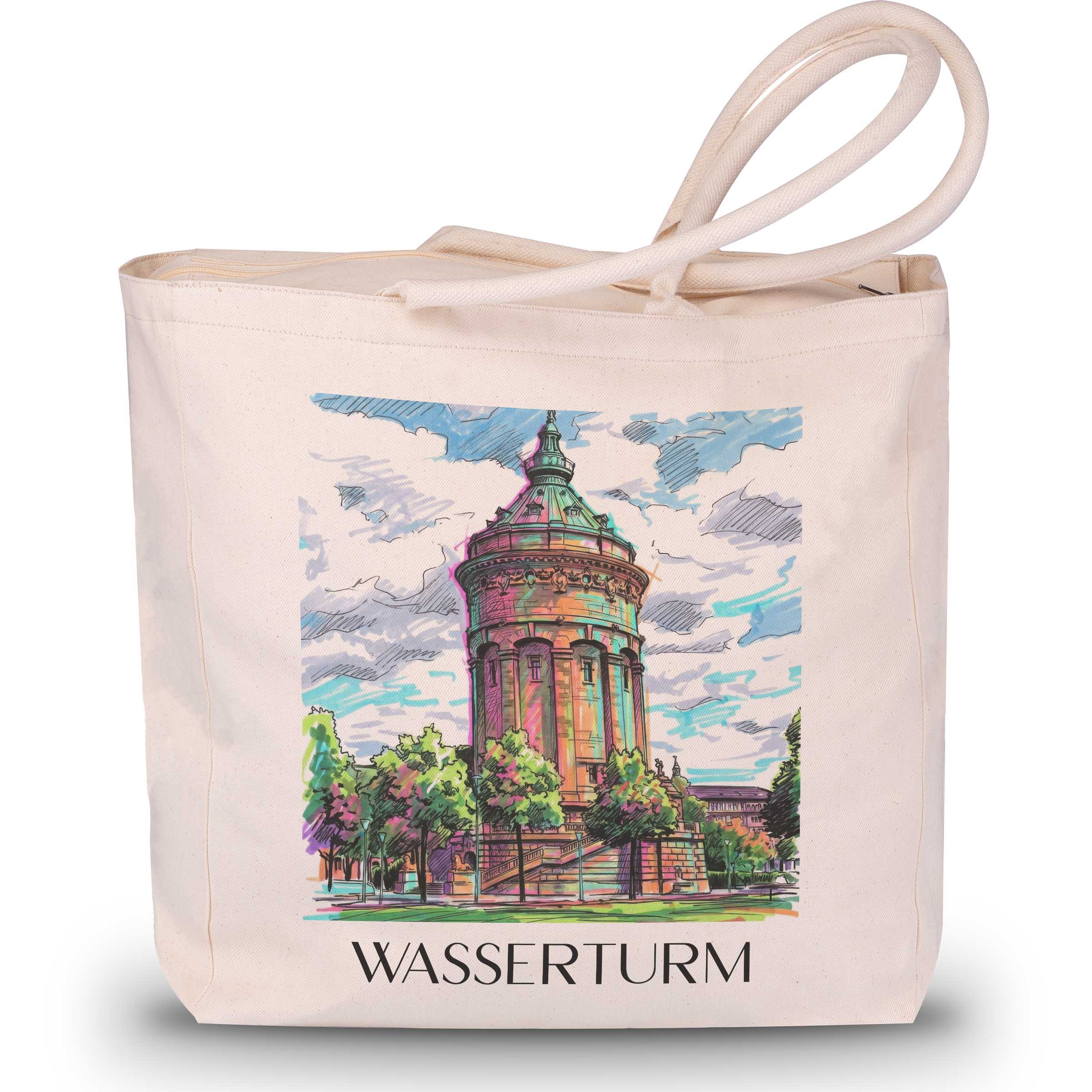 wasserturm-mannheim-deutschland-einkaufstasche-graffiti