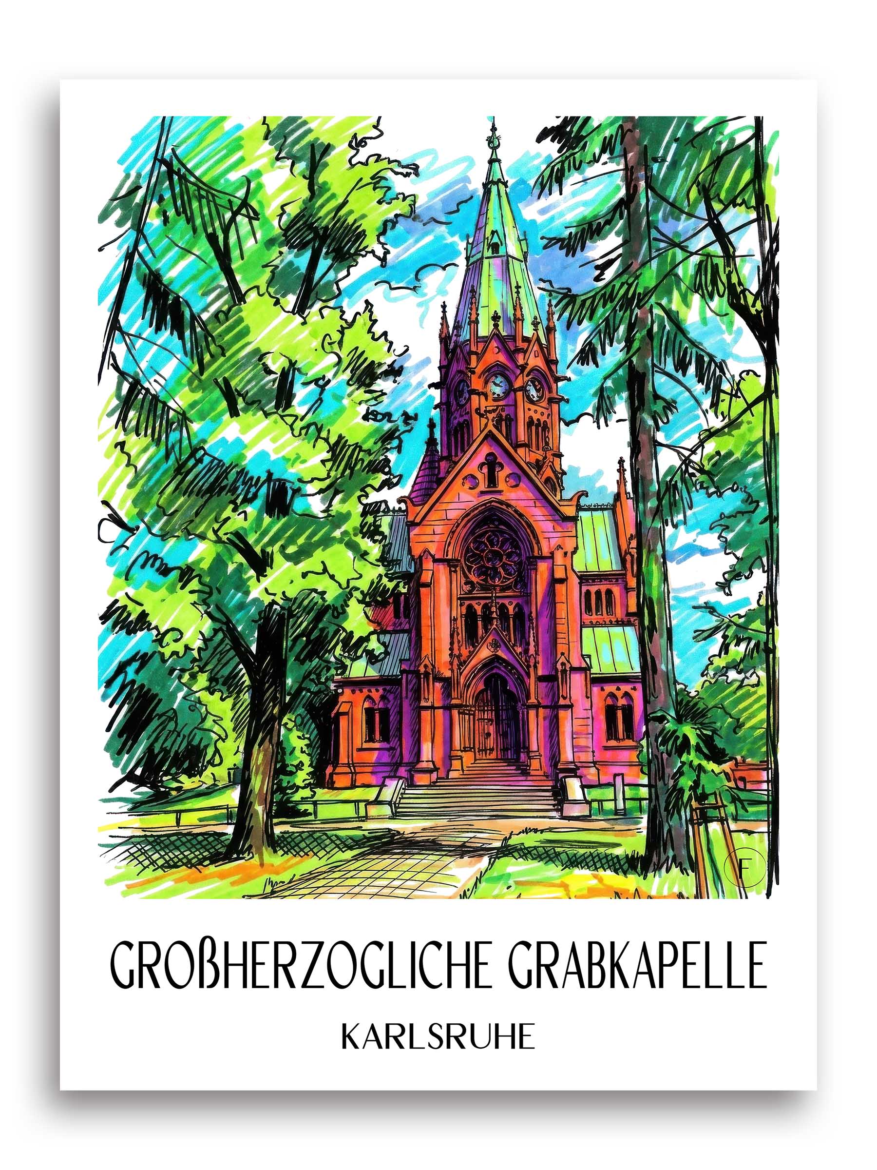 großherzogliche-grabkapelle-karlsruhe-deutschland-poster-graffiti