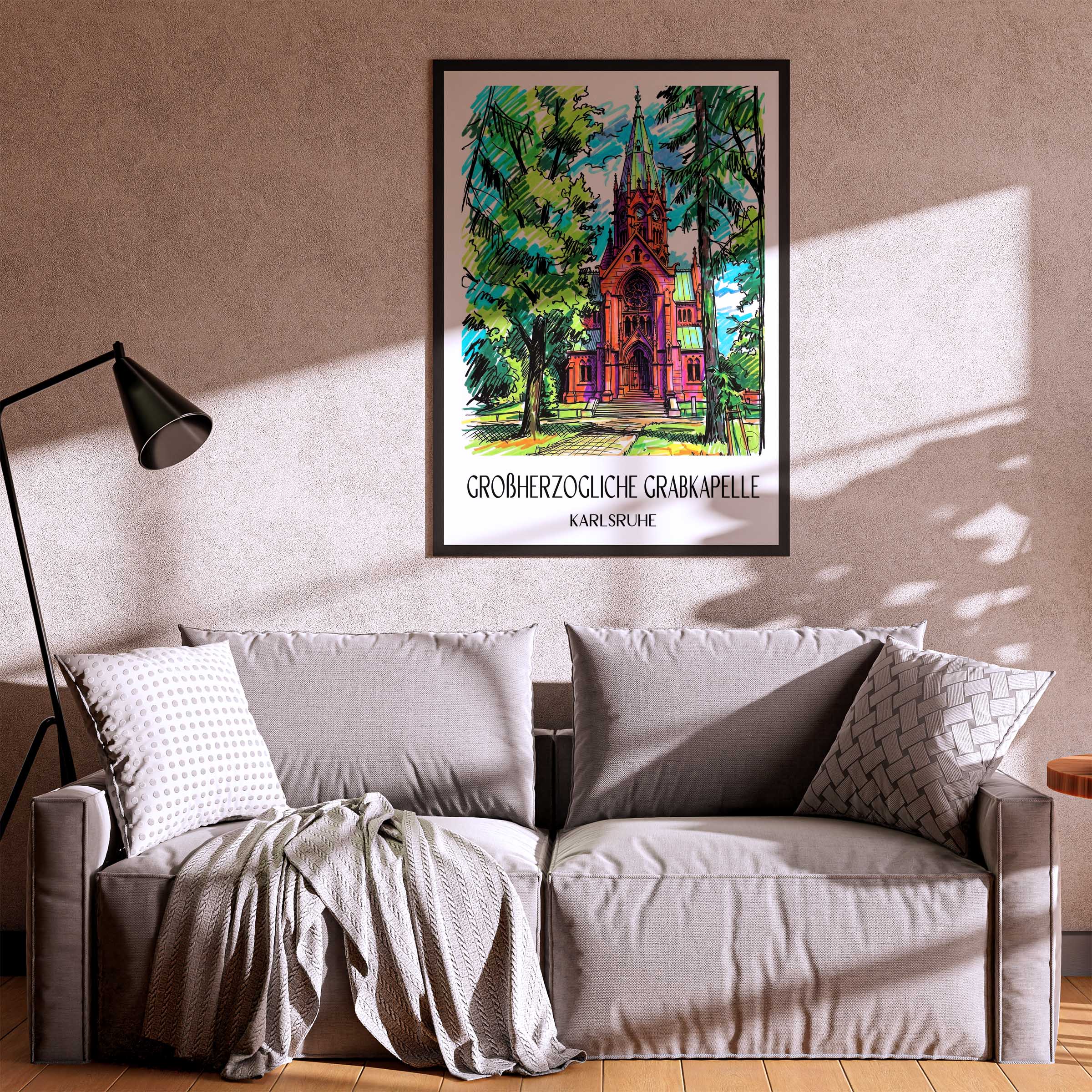 großherzogliche-grabkapelle-karlsruhe-deutschland-poster-graffiti