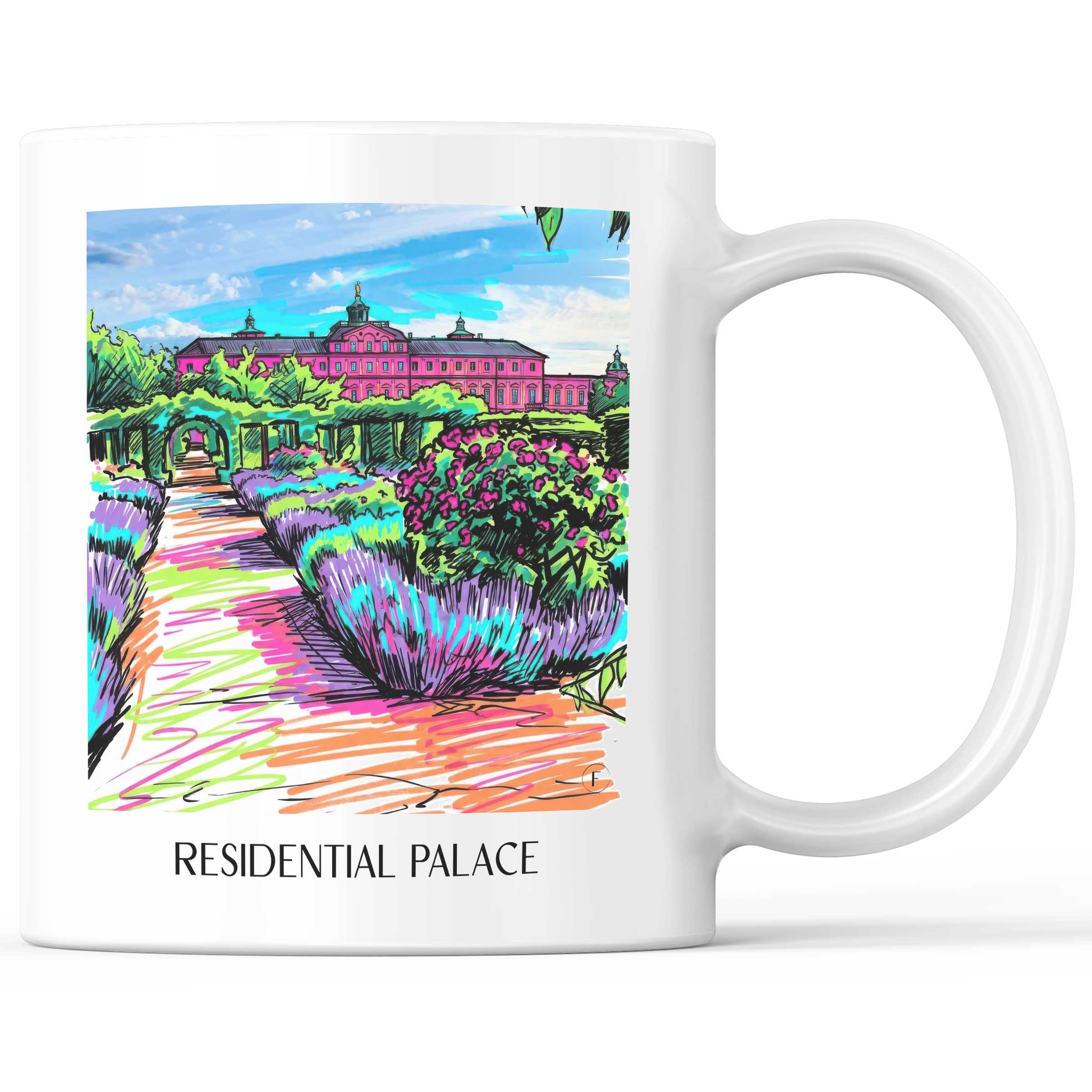 Residenzschloss Kaffeebecher - Rastatt - Deutschland Becher - Kaffeetasse im Tag Graffiti Stil