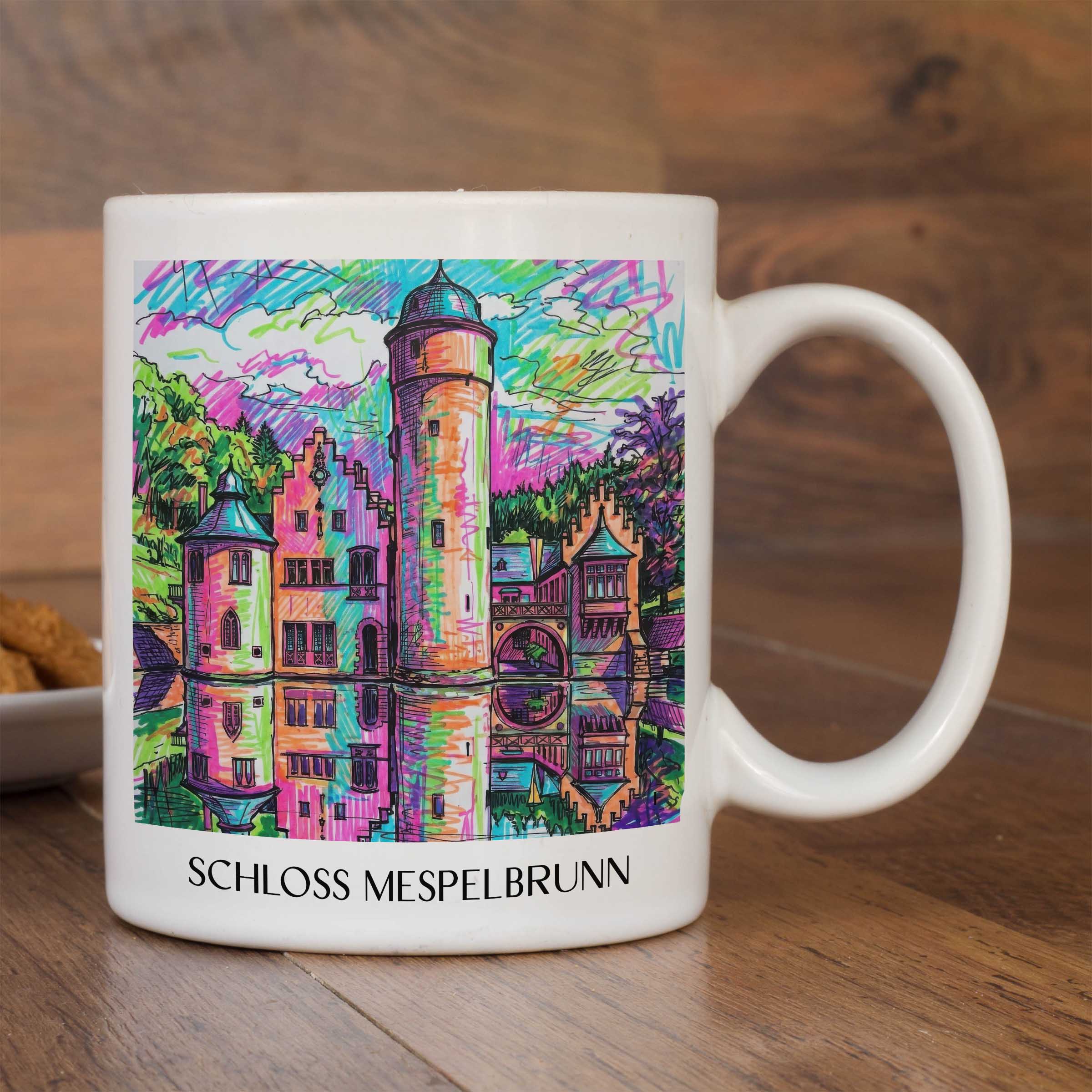 schloss-mespelbrunn-spessart-deutschland-kaffeebecher-graffiti