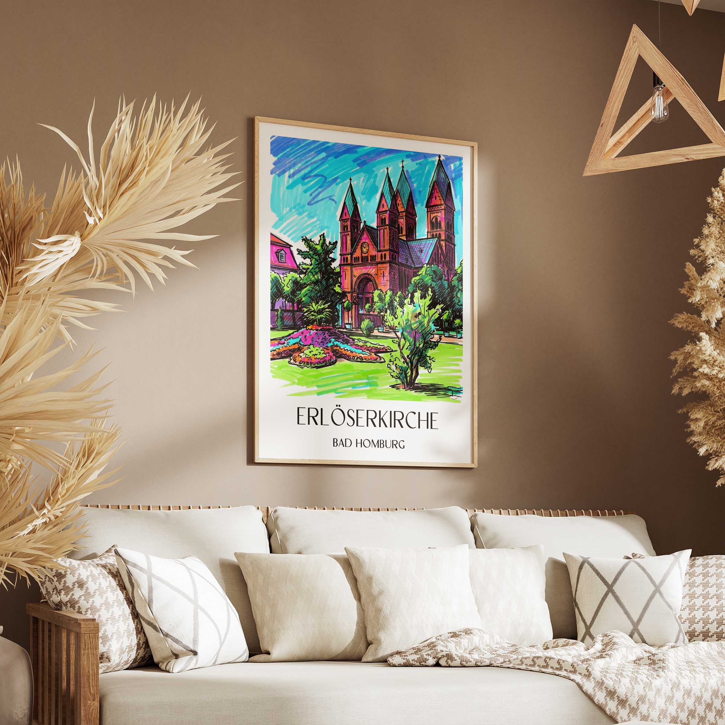 erlöserkirche-bad-homburg-deutschland-poster-graffiti