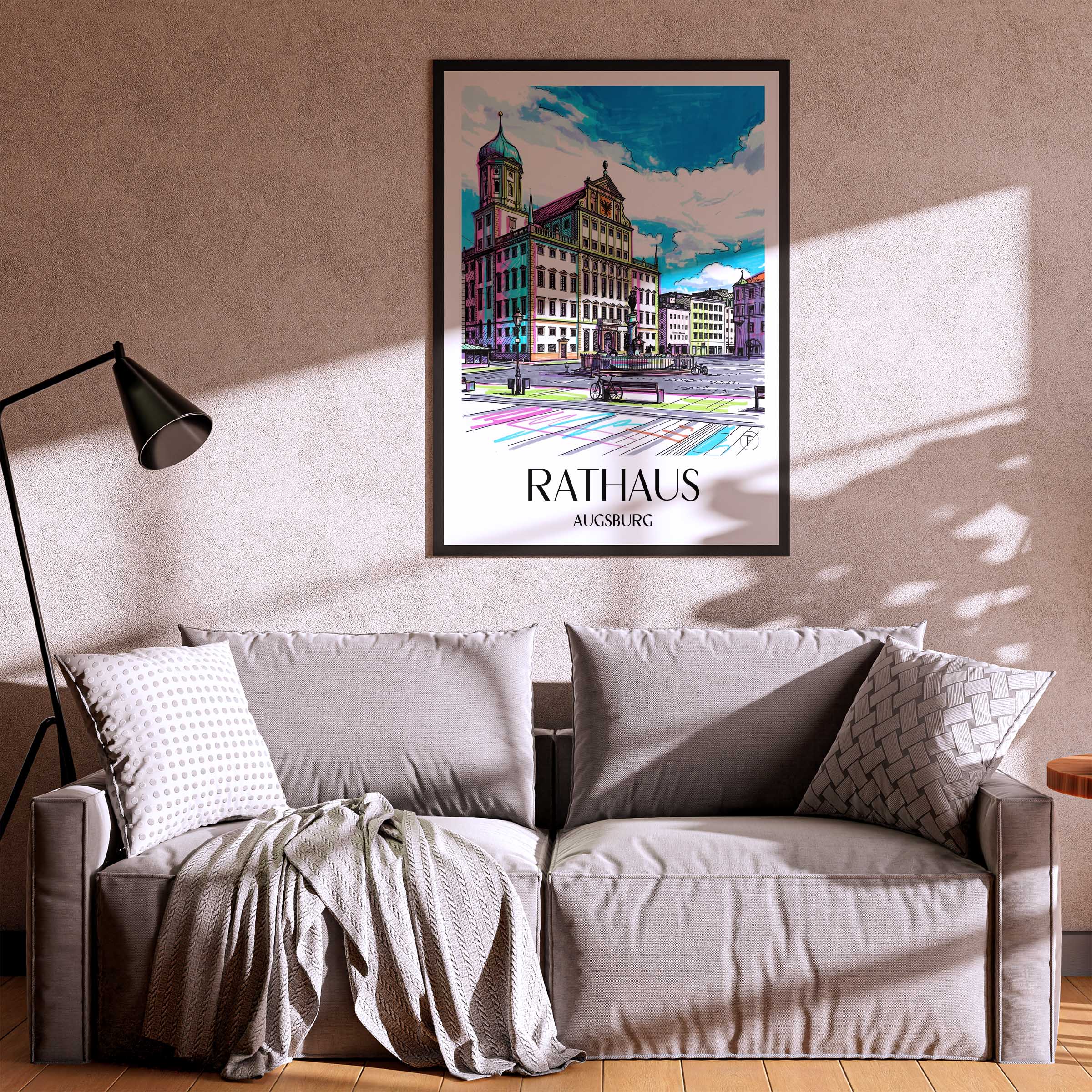 rathaus-augsburg-deutschland-poster-graffiti
