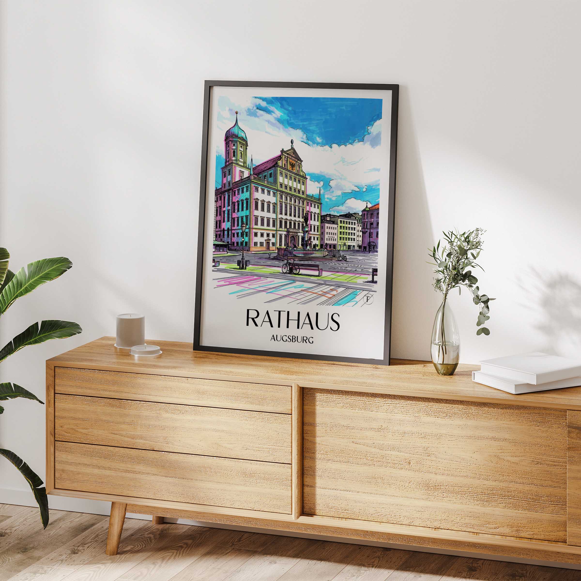 rathaus-augsburg-deutschland-poster-graffiti