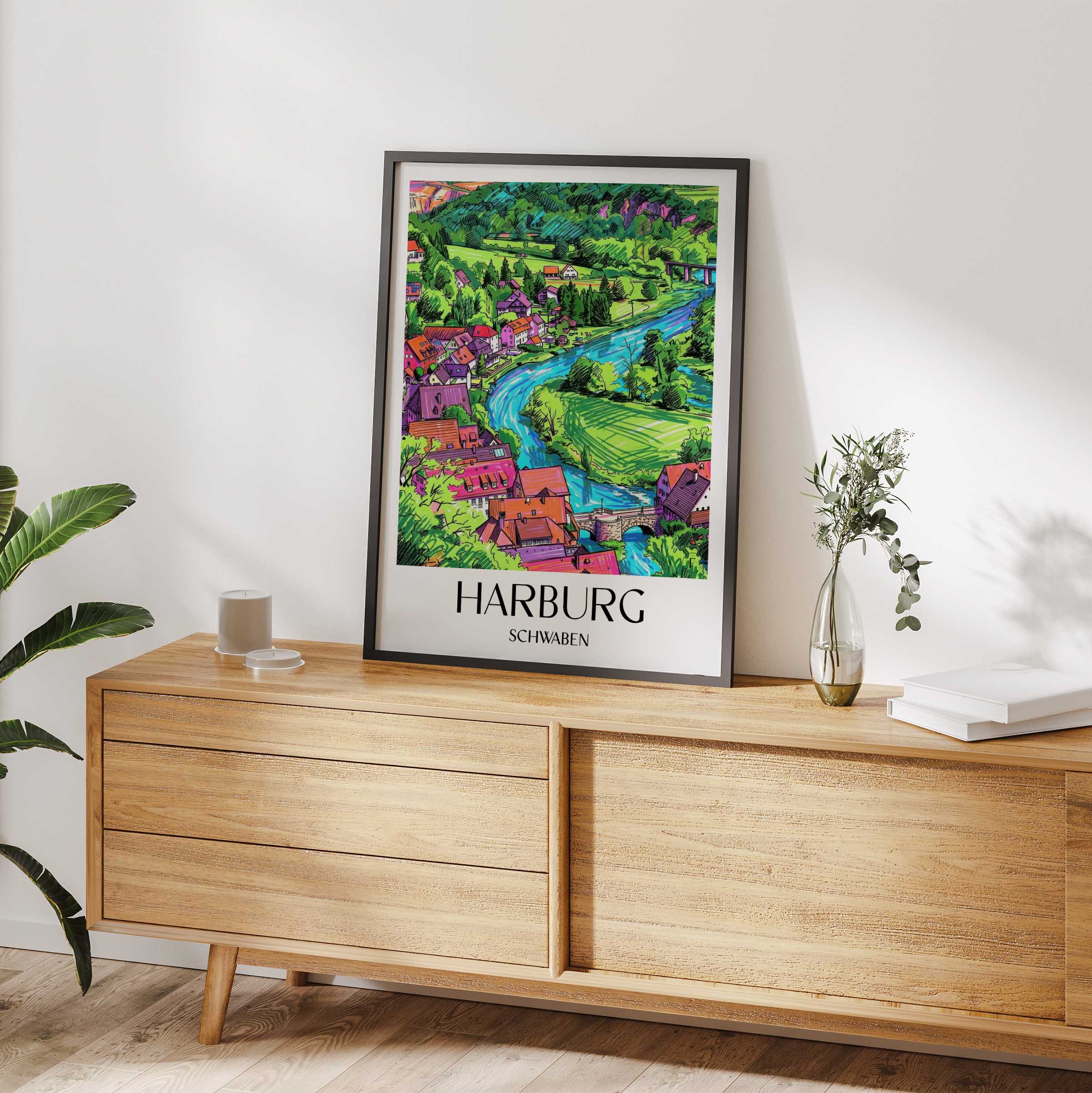 harburg-schwaben-deutschland-poster-graffiti