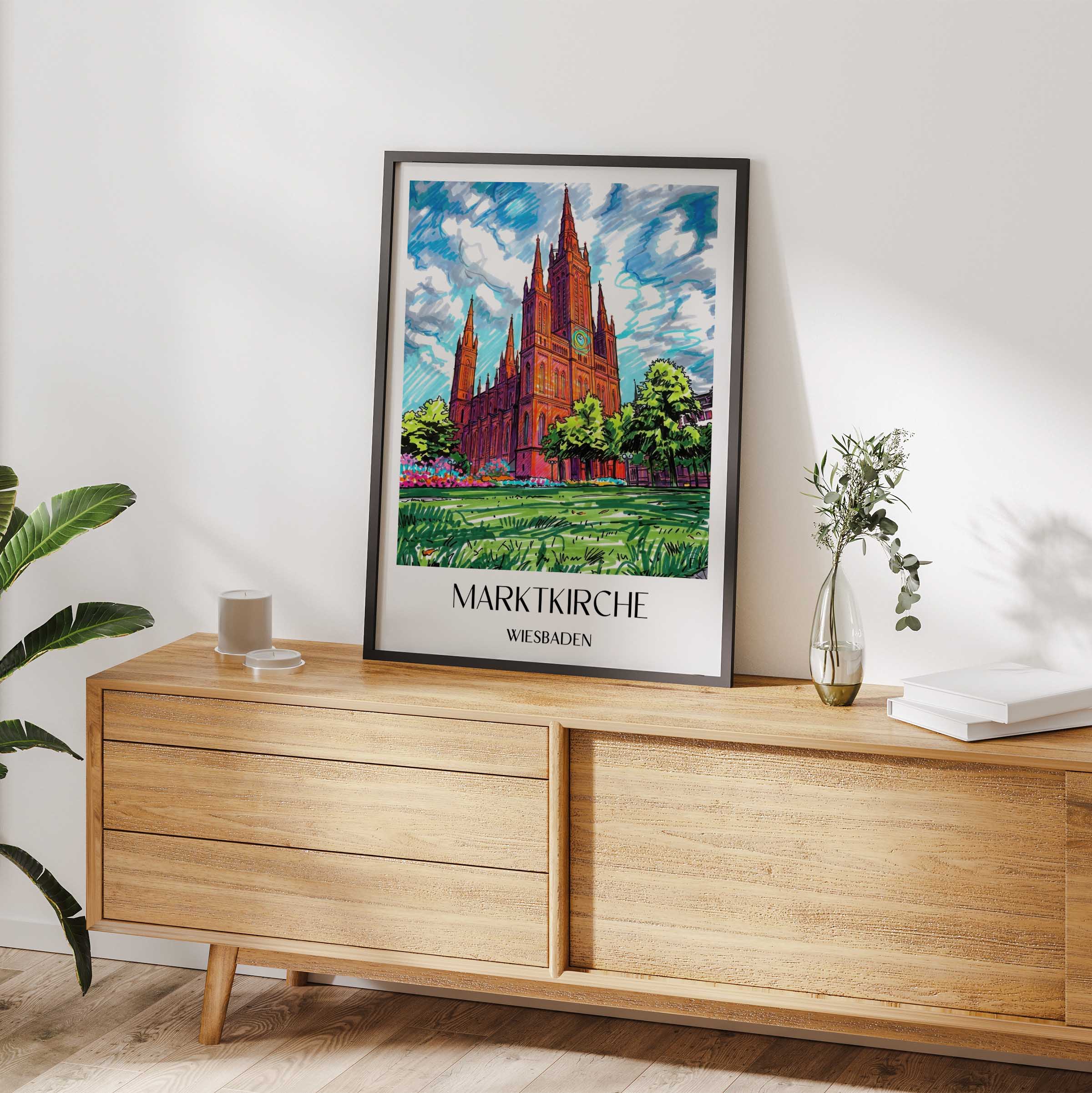 marktkirche-wiesbaden-deutschland-poster-graffiti