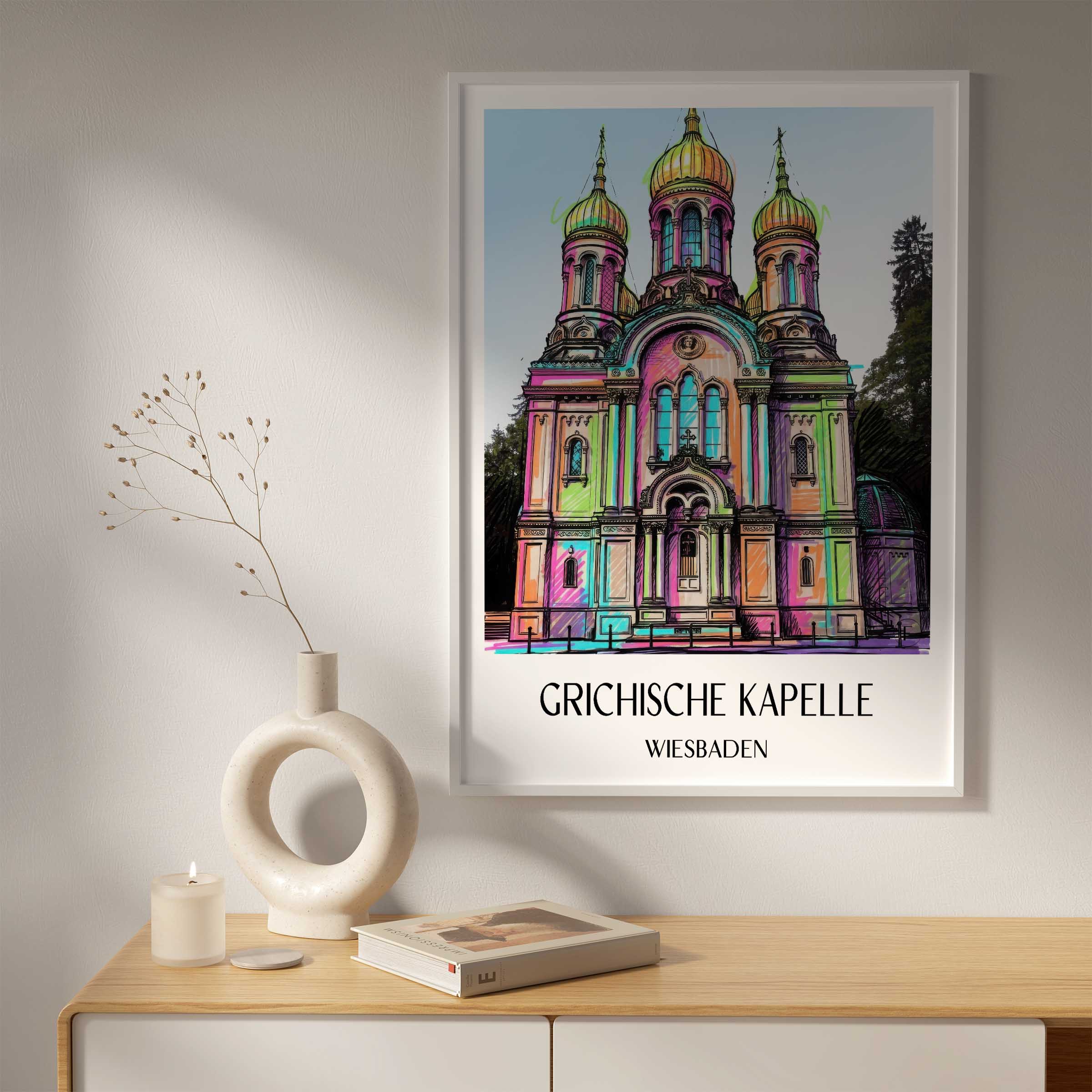 grichische-kapelle-wiesbaden-deutschland-poster-graffiti