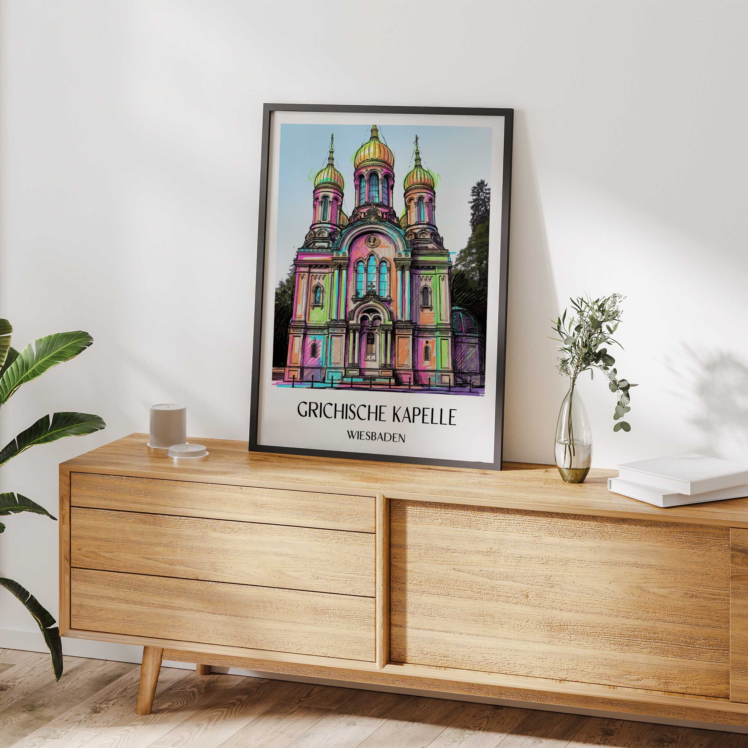 grichische-kapelle-wiesbaden-deutschland-poster-graffiti