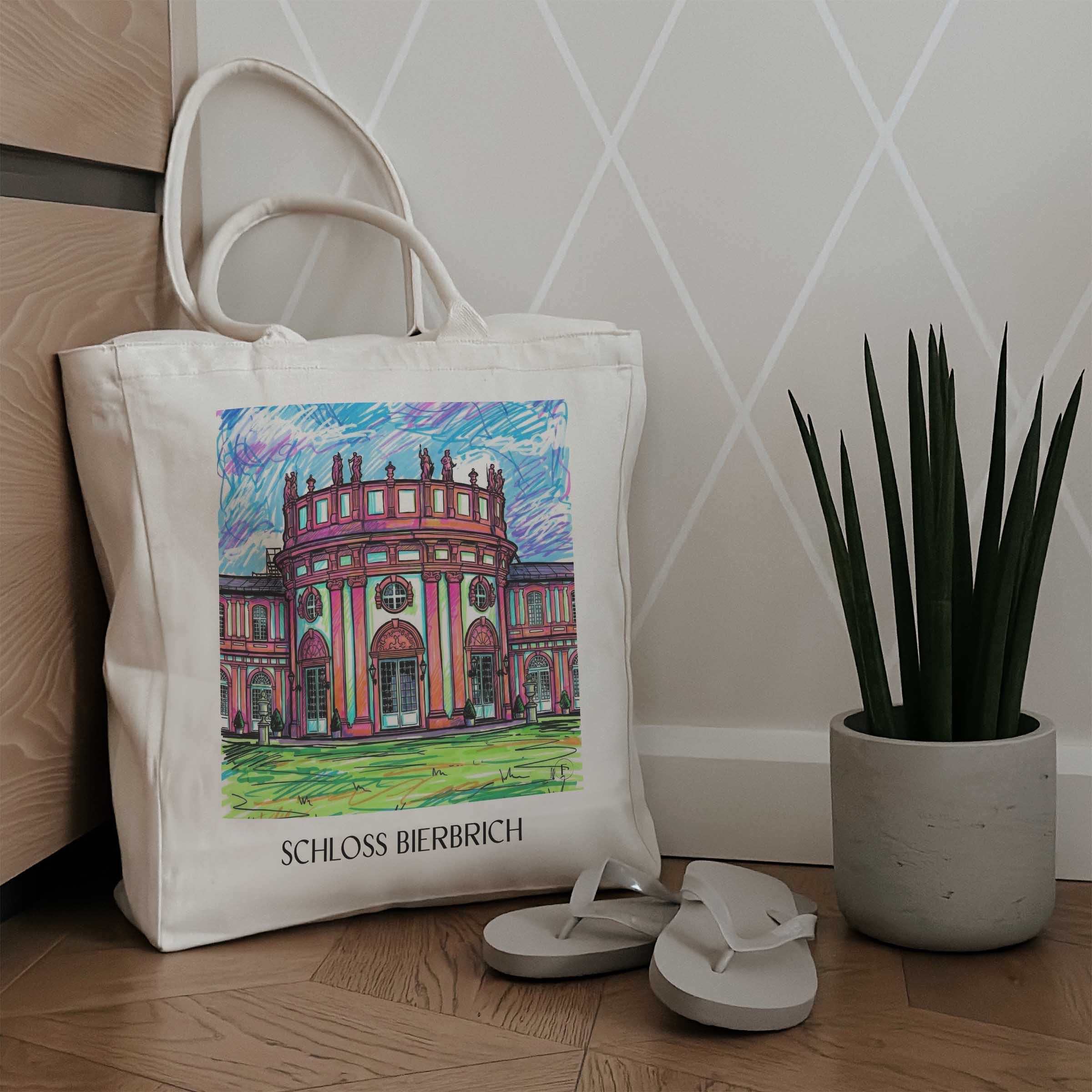 schloss-bierbrich-wiesbaden-deutschland-einkaufstasche-graffiti