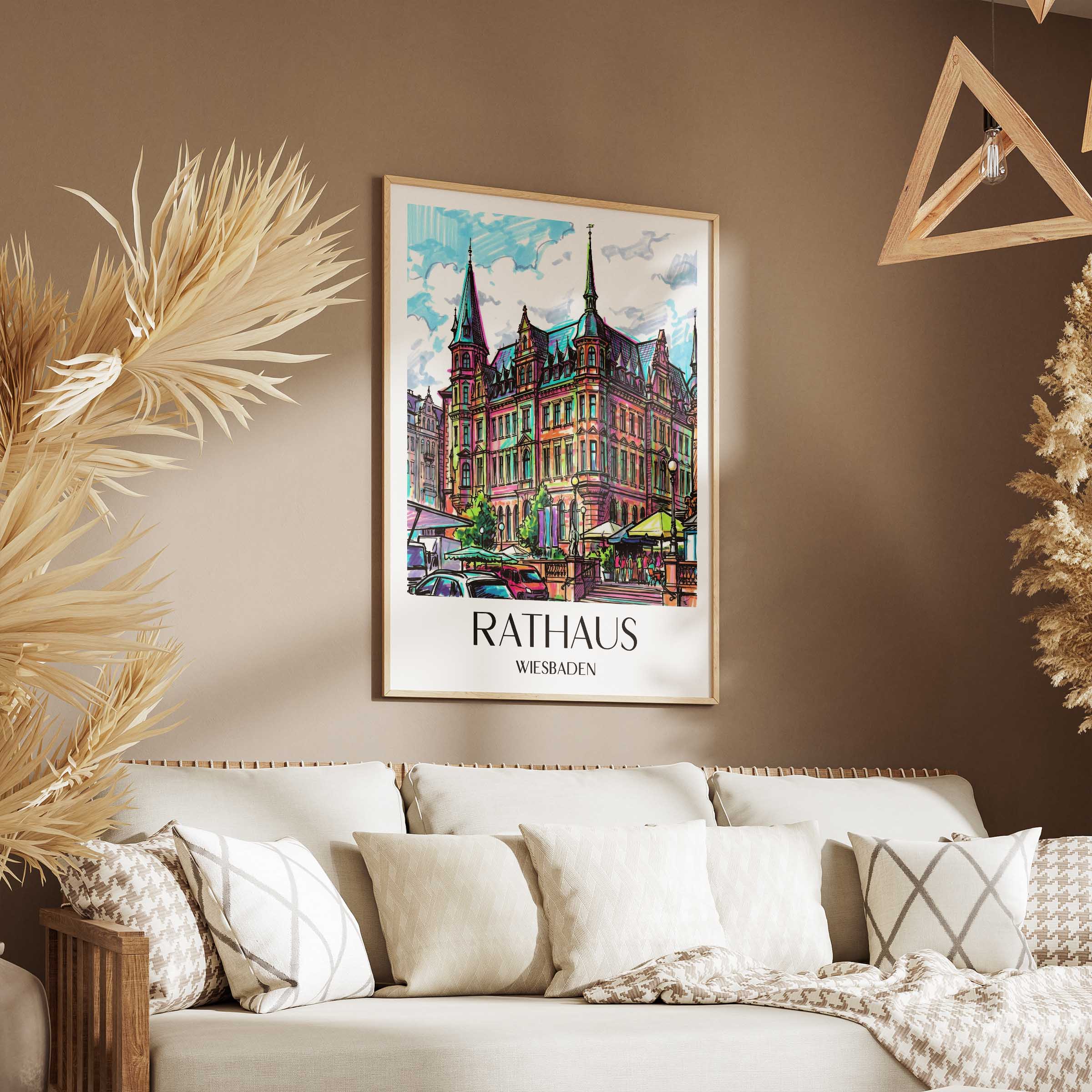 rathaus-wiesbaden-deutschland-poster-graffiti