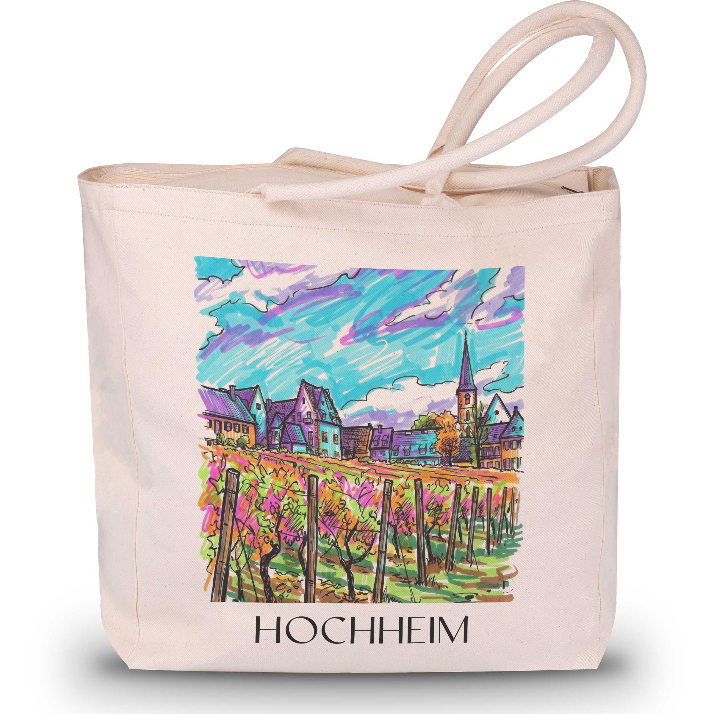 Hochheim Shopping Tasche - Taunus - Deutschland Tote Bag - Einkaufstasche im Tag Graffiti Stil