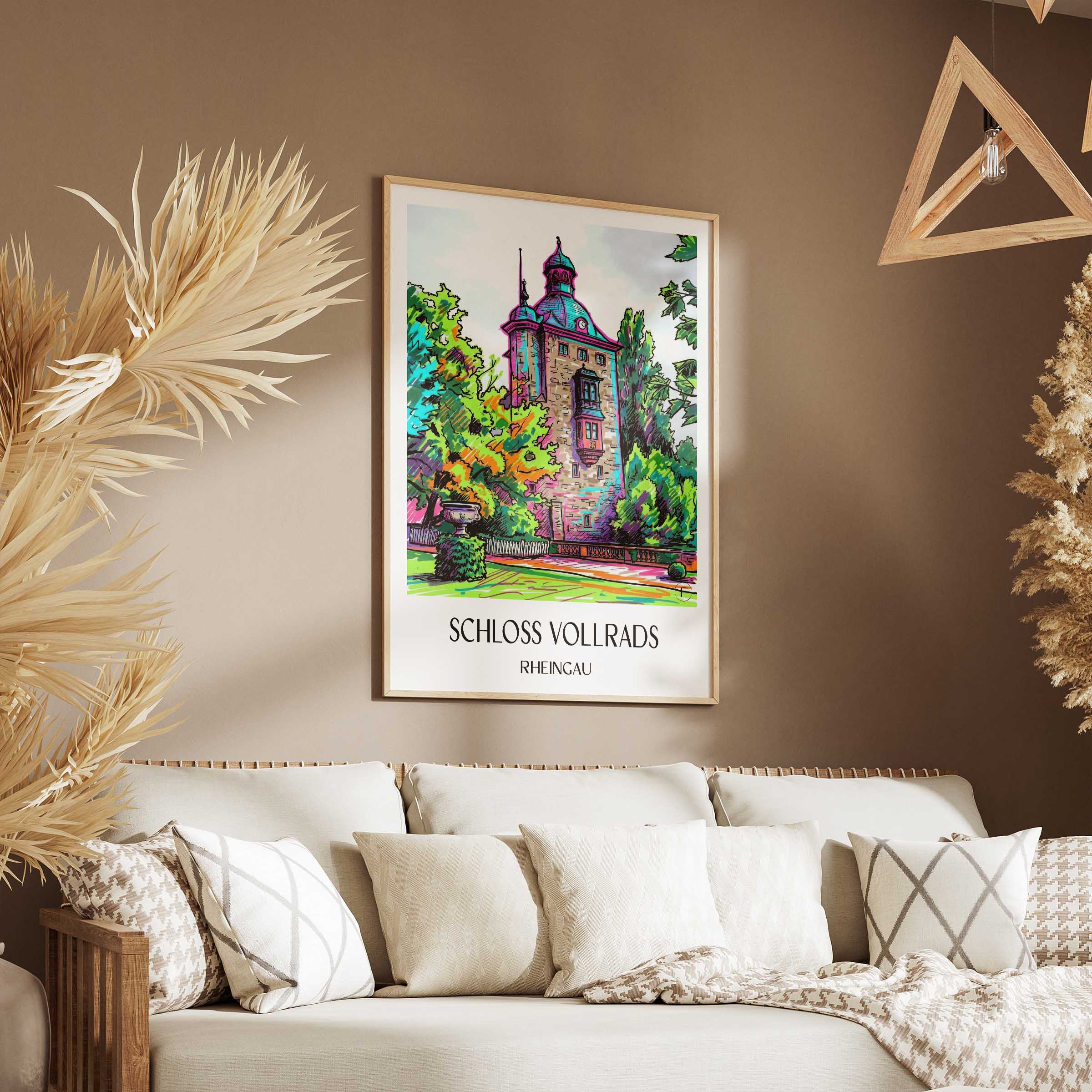 schloss-vollrads-rheingau-deutschland-poster-graffiti