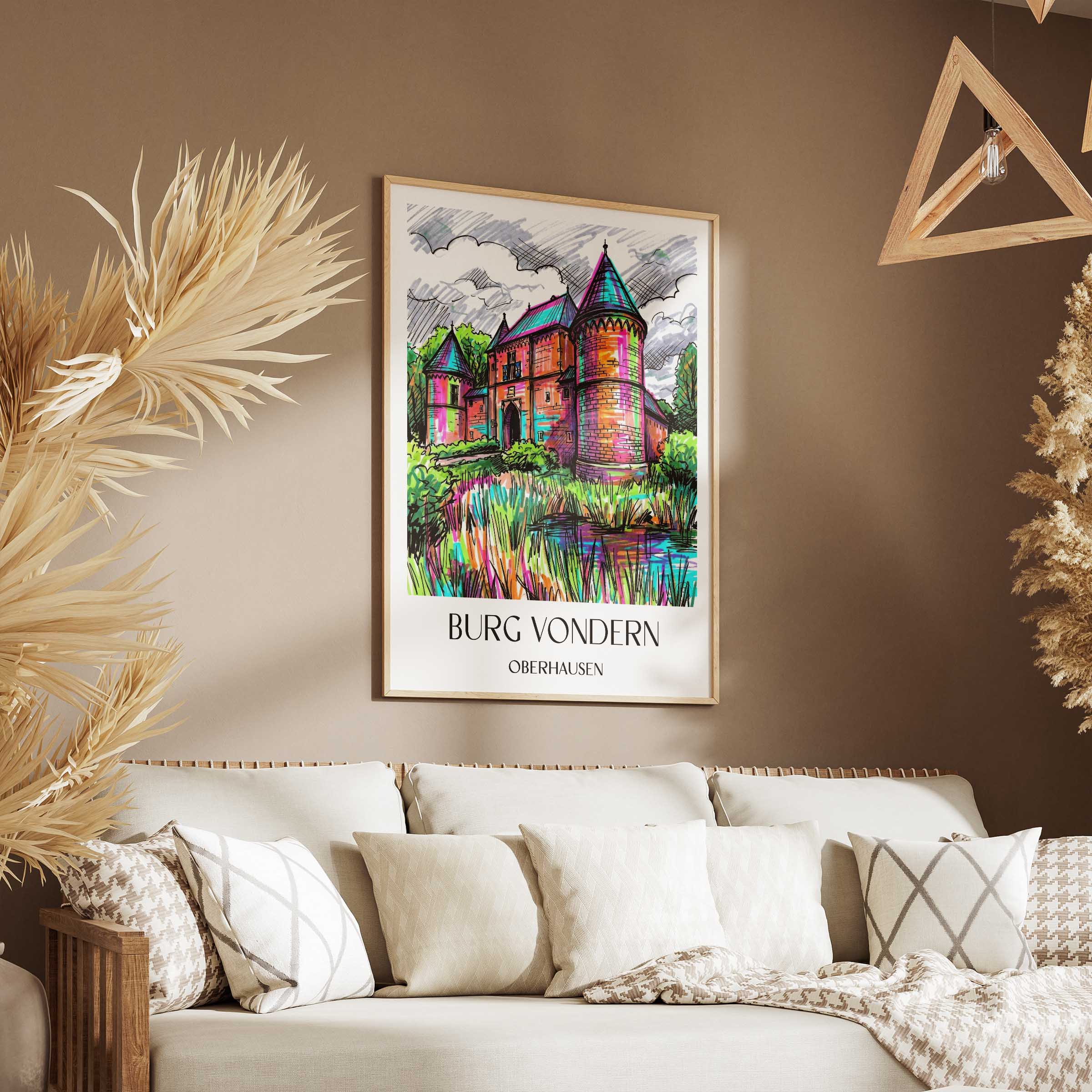 burg-vondern-oberhausen-deutschland-poster-graffiti