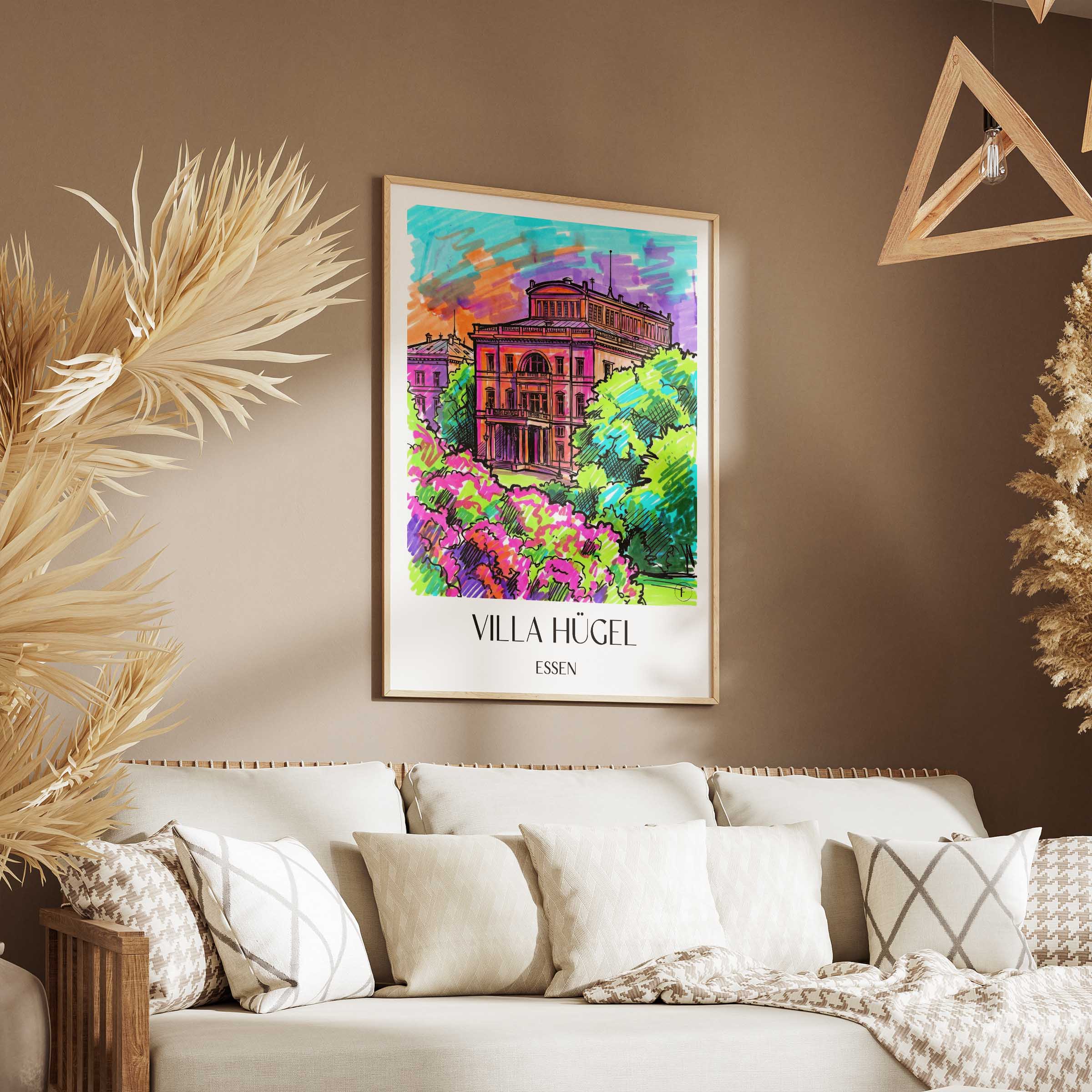 villa-hügel-essen-deutschland-poster-graffiti