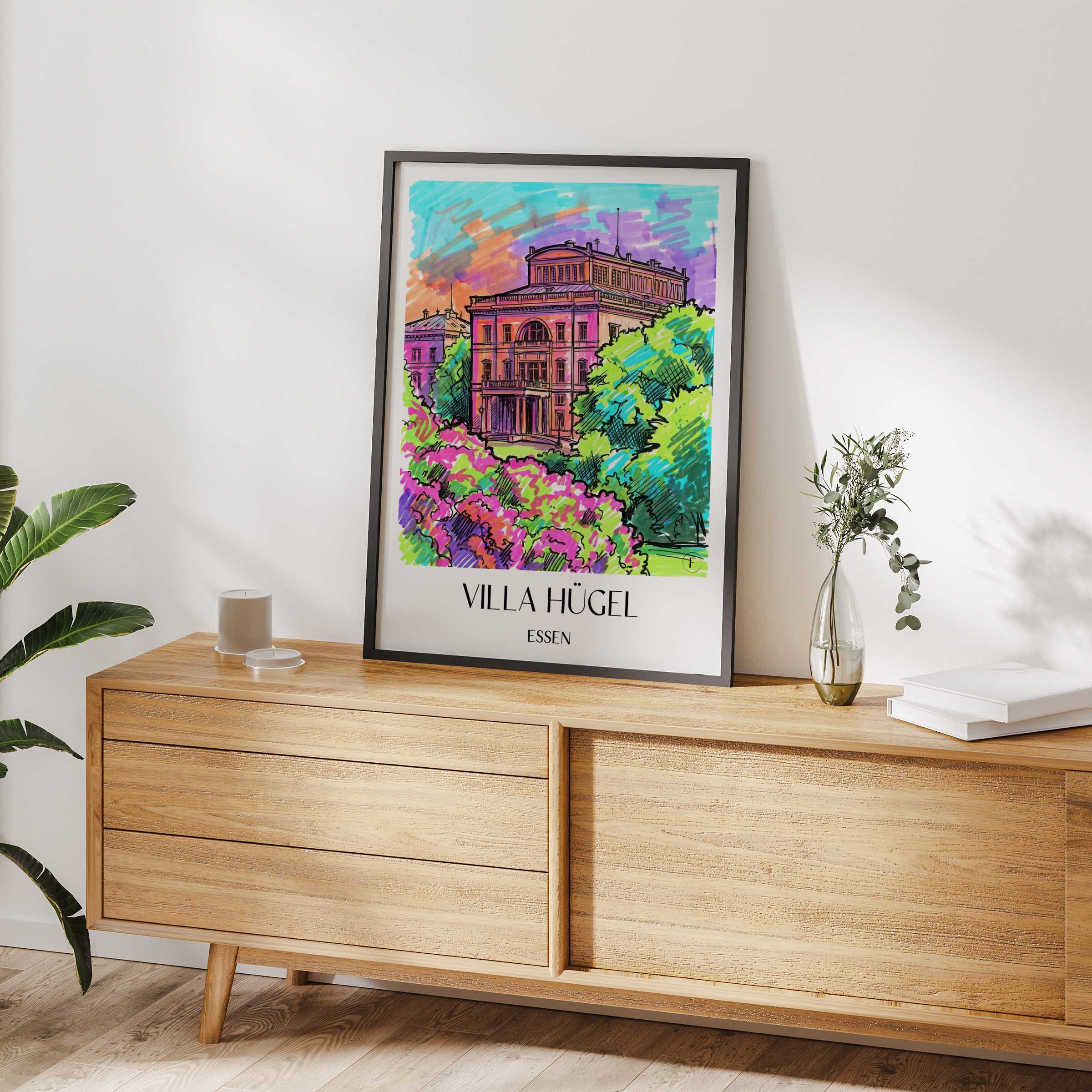 villa-hügel-essen-deutschland-poster-graffiti