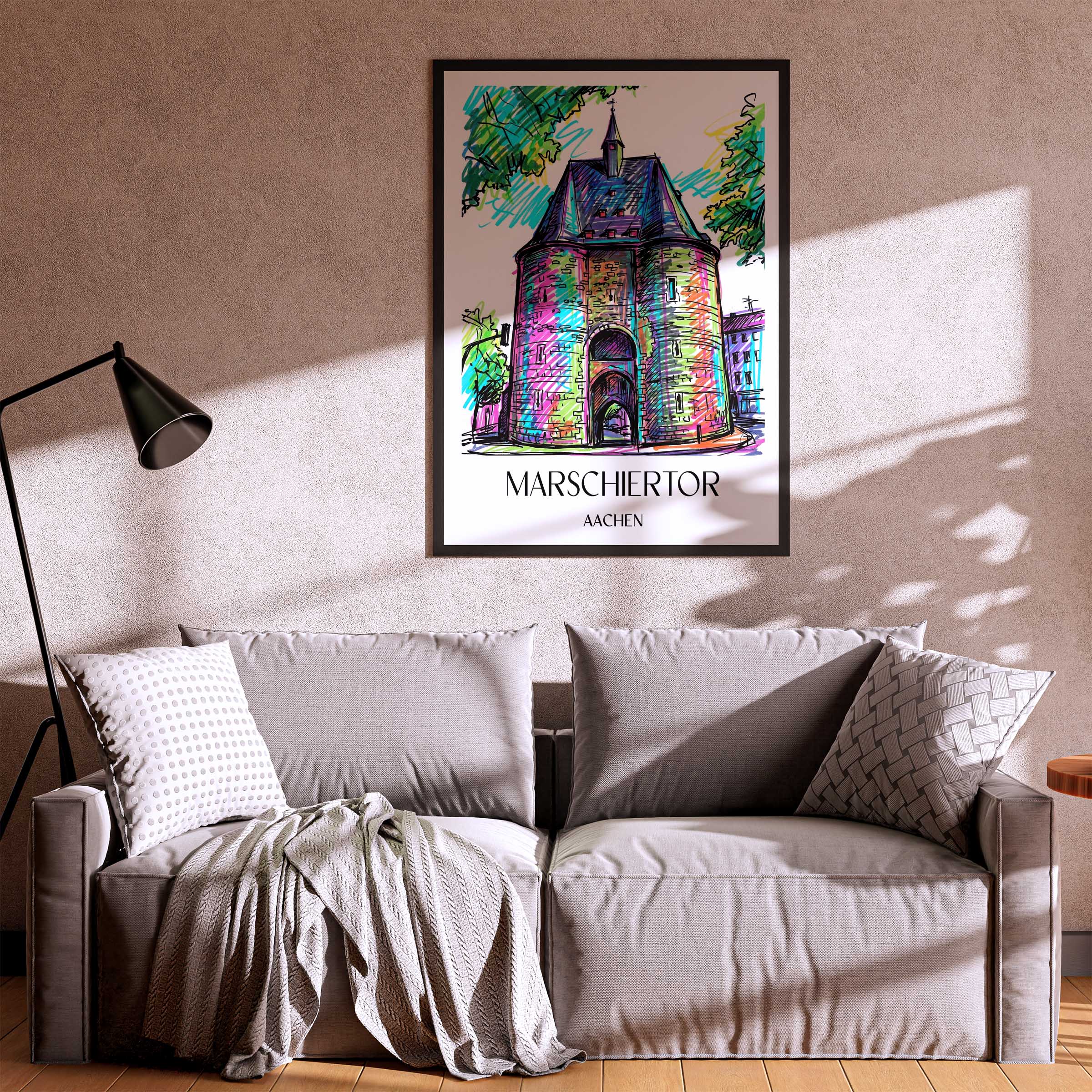marschiertor-aachen-deutschland-poster-graffiti
