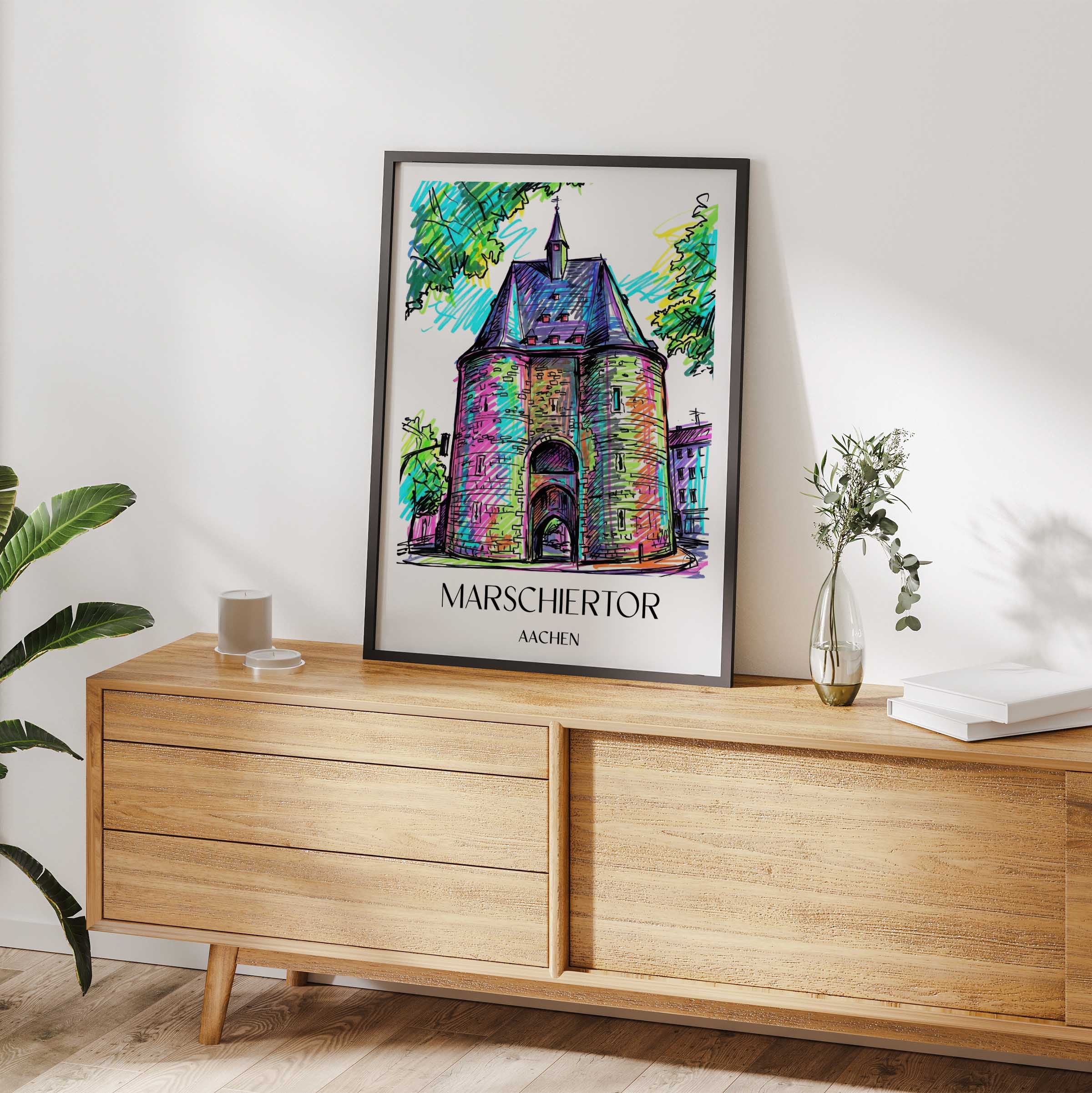 marschiertor-aachen-deutschland-poster-graffiti