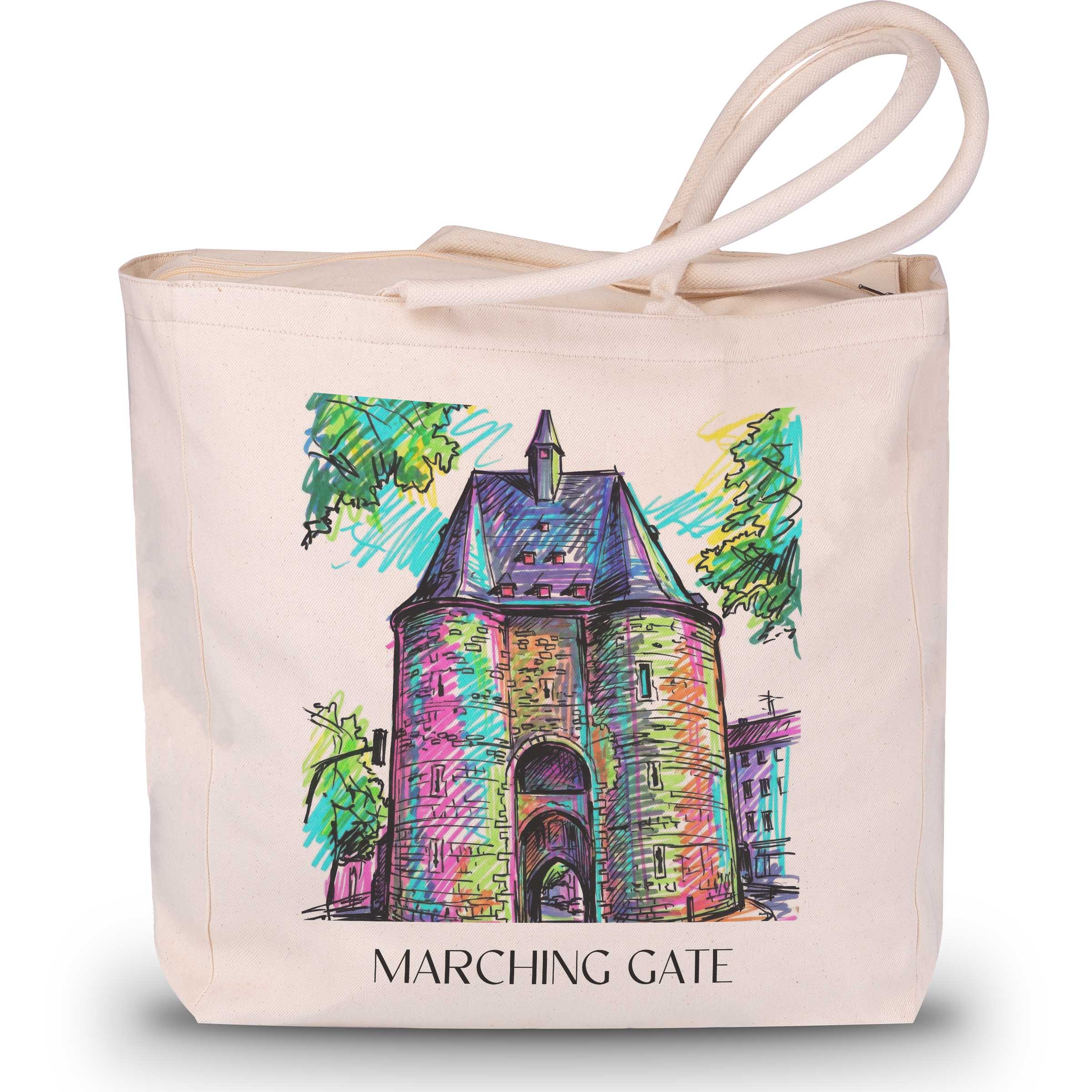 Marschiertor Shopping Tasche - Aachen - Deutschland Tote Bag - Einkaufstasche im Tag Graffiti Stil