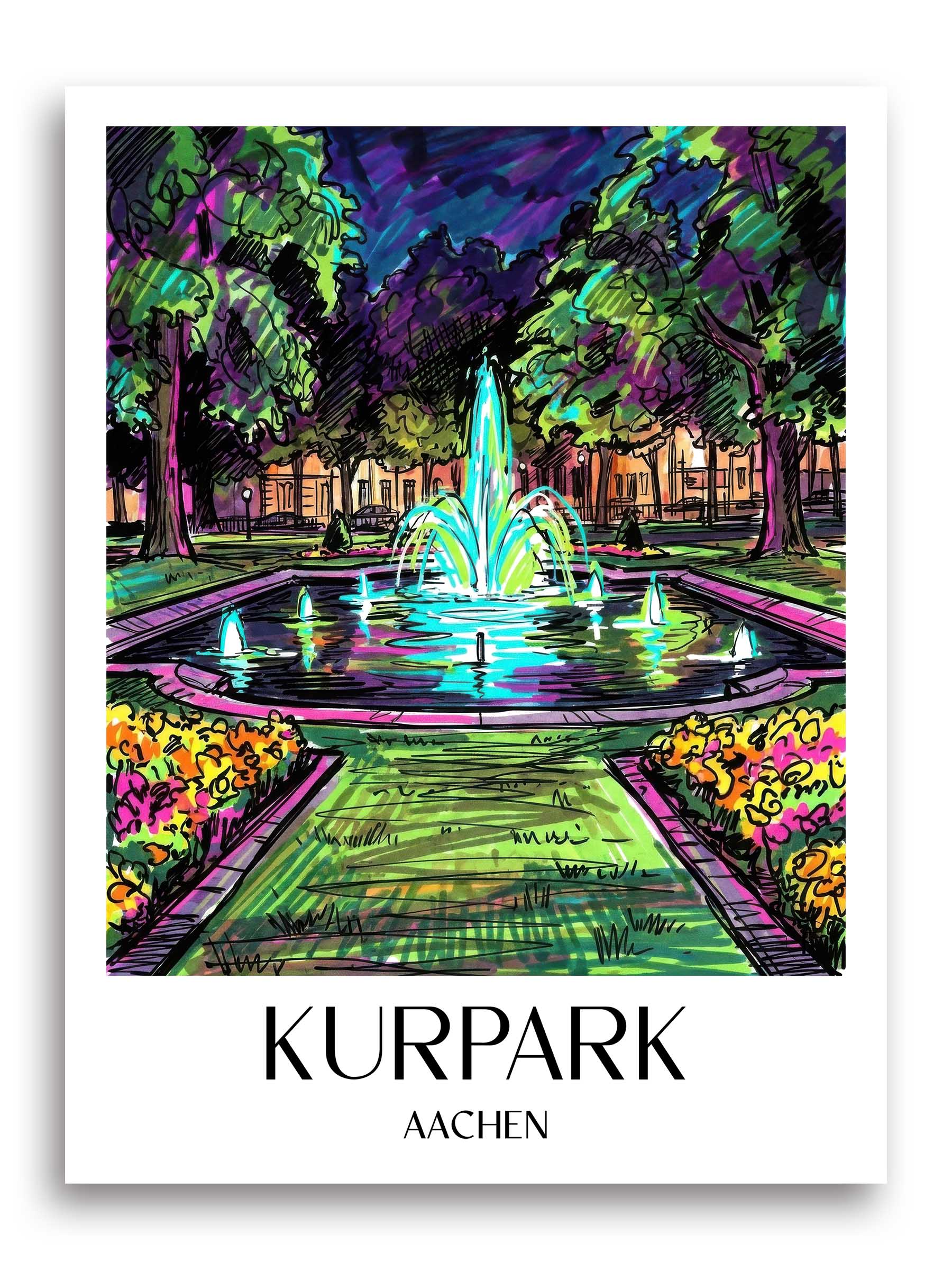 kurpark-aachen-deutschland-poster-graffiti