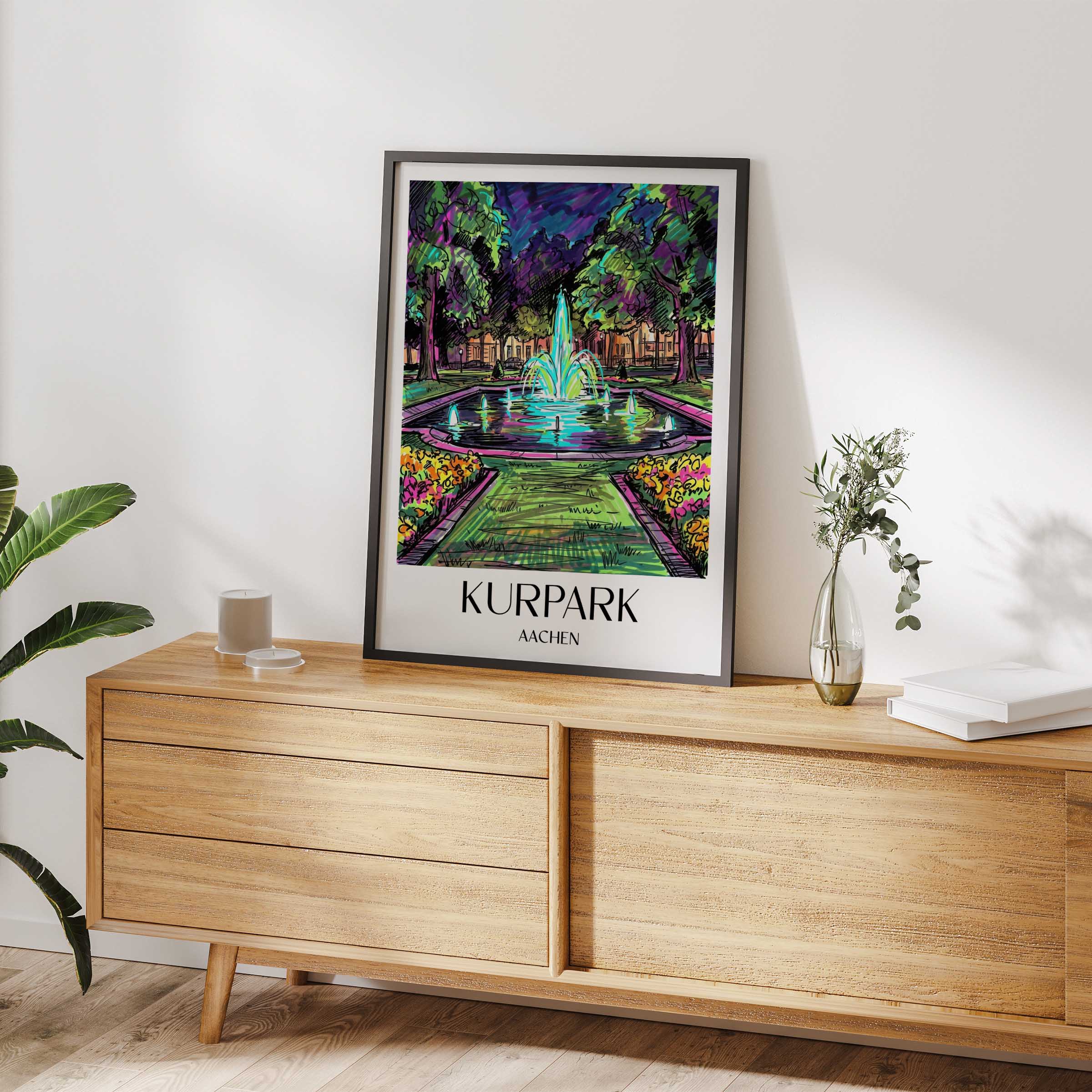 kurpark-aachen-deutschland-poster-graffiti