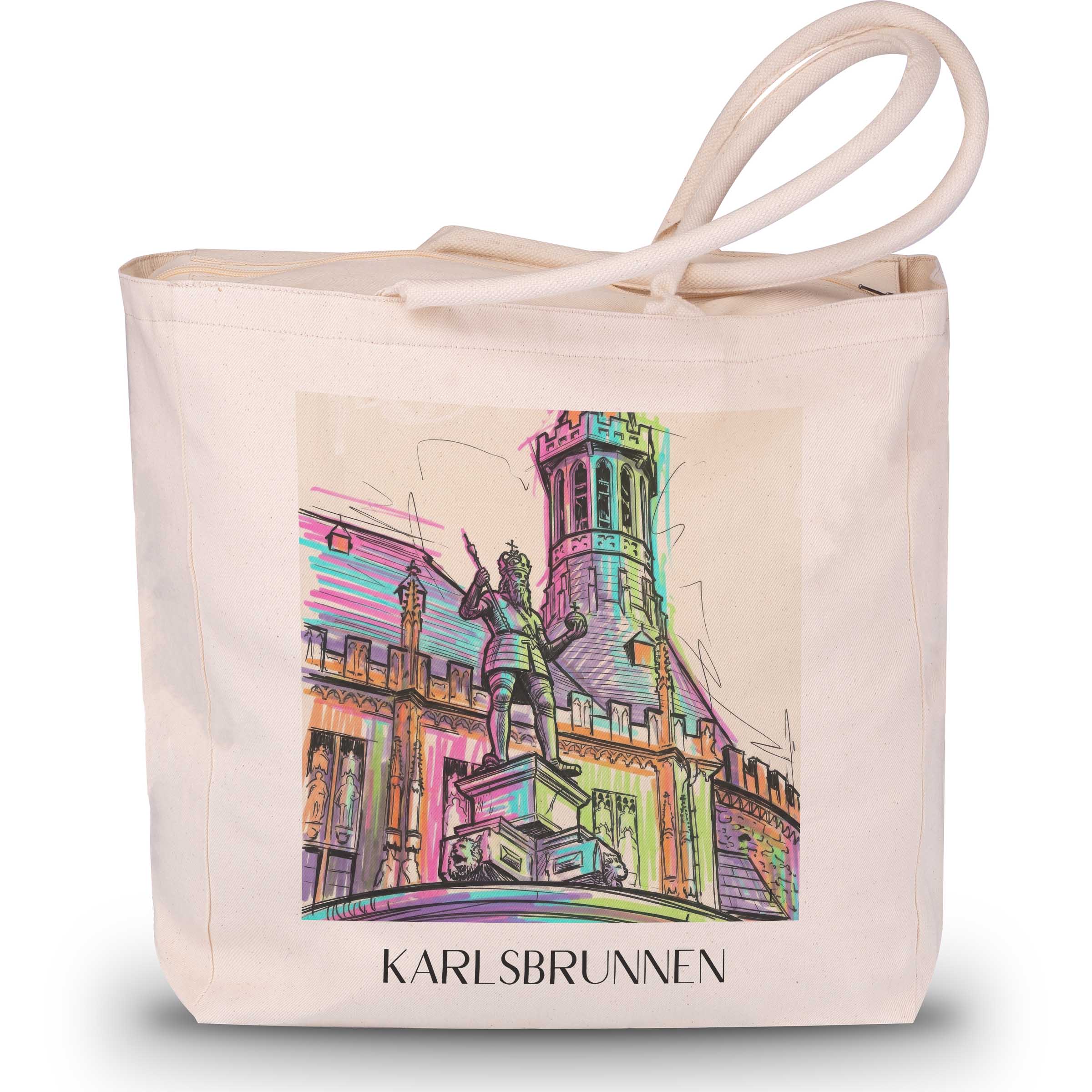 karlsbrunnen-aachen-deutschland-einkaufstasche-graffiti