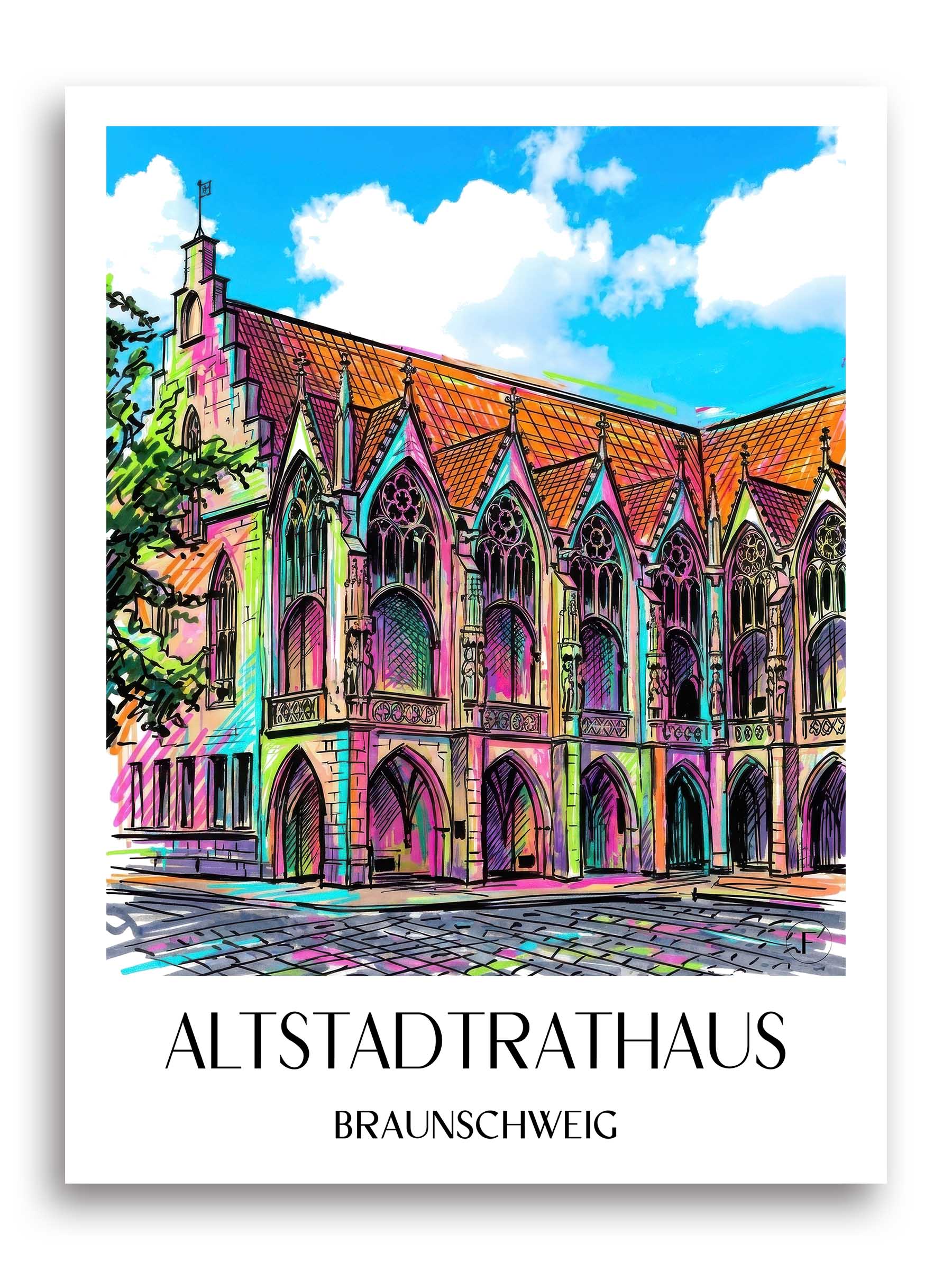 altstadtrathaus-braunschweig-deutschland-poster-graffiti