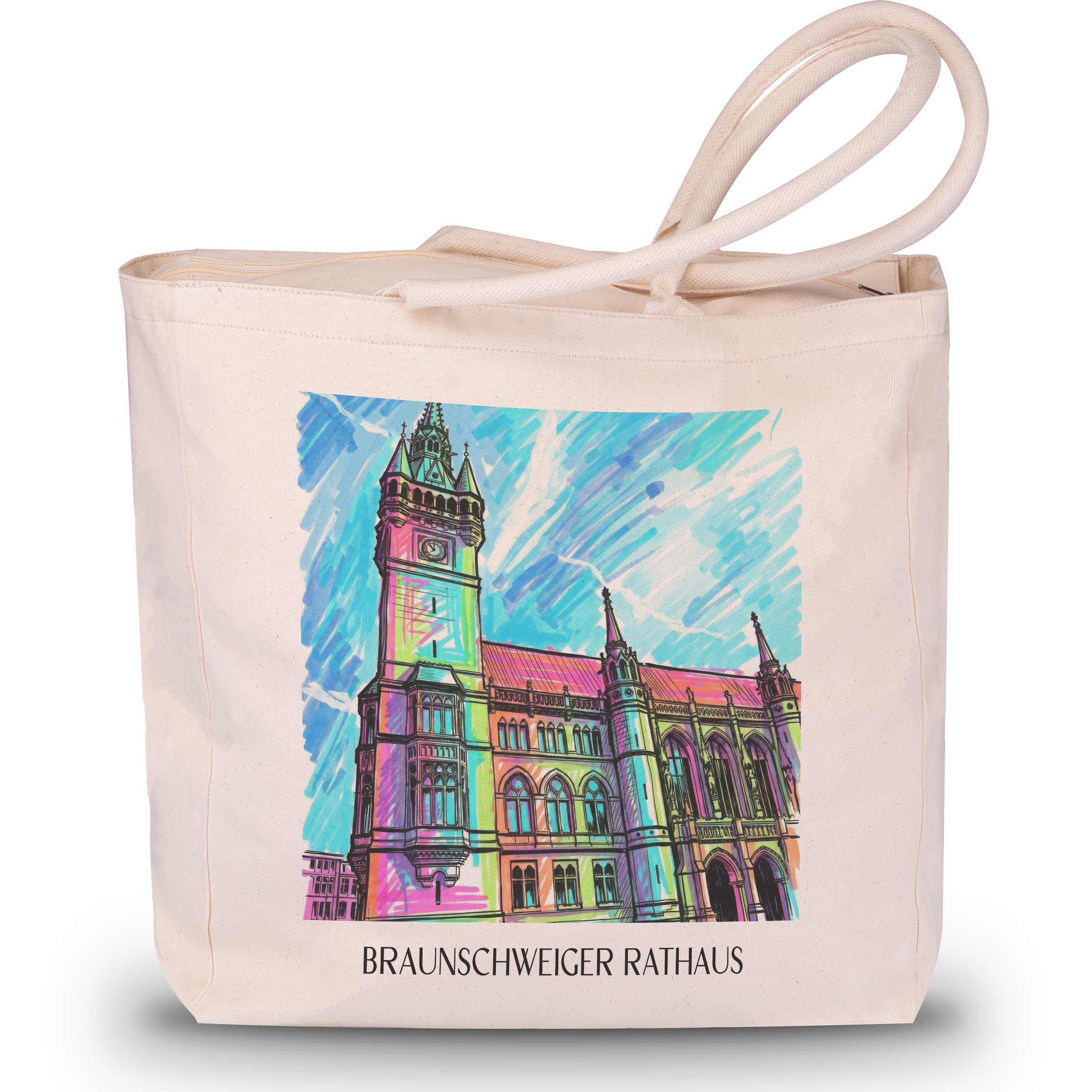 rathaus-braunschweig-deutschland-einkaufstasche-graffiti
