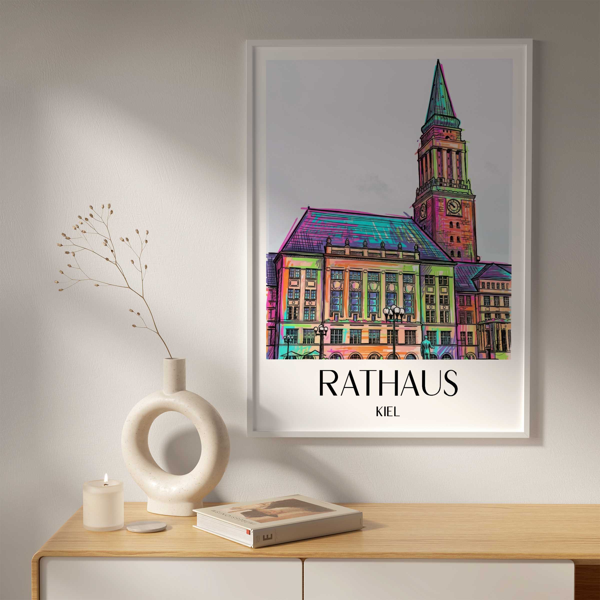 rathaus-kiel-deutschland-poster-graffiti