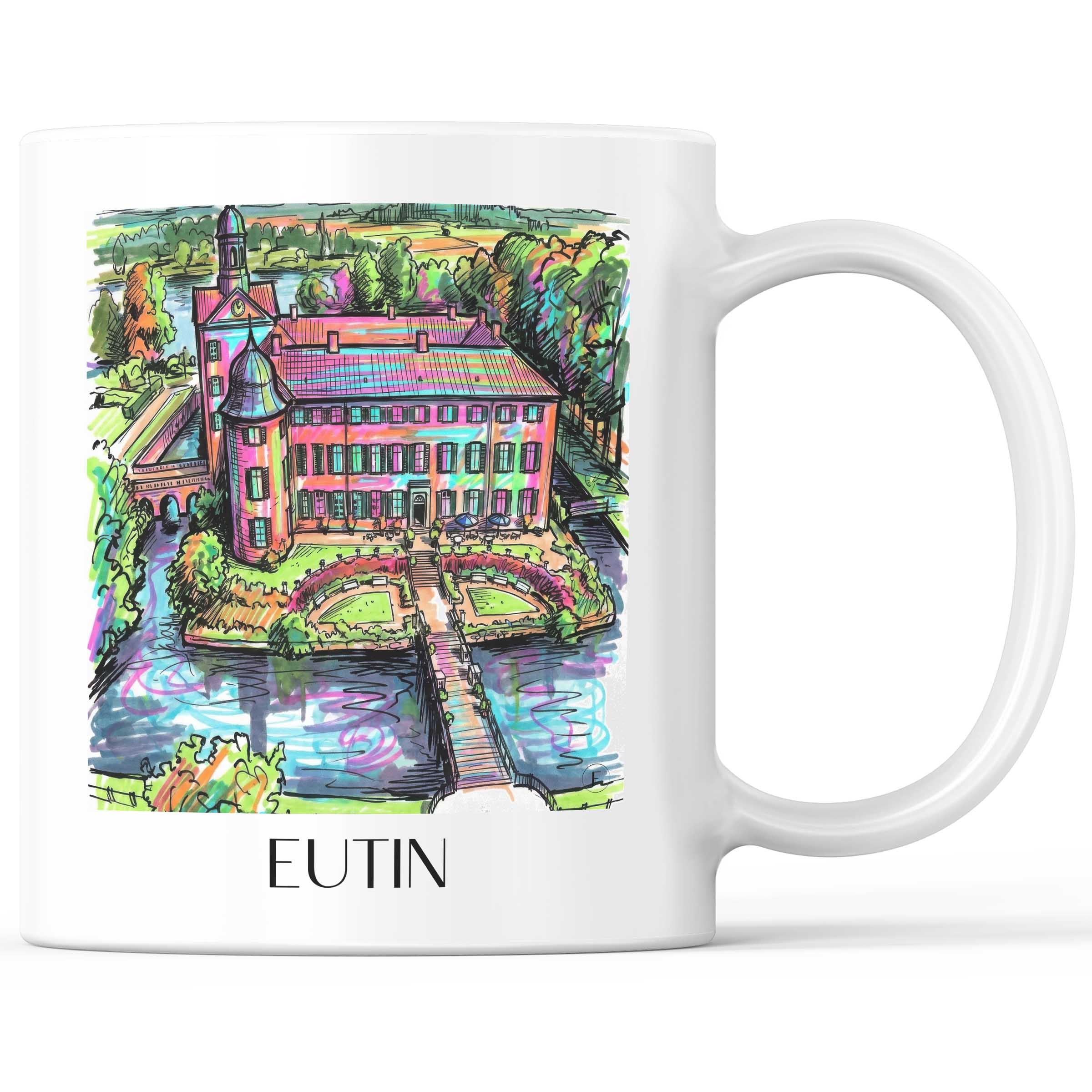 Eutin Kaffeebecher - Schleswig-Holstein - Deutschland Becher - Kaffeetasse im Tag Graffiti Stil