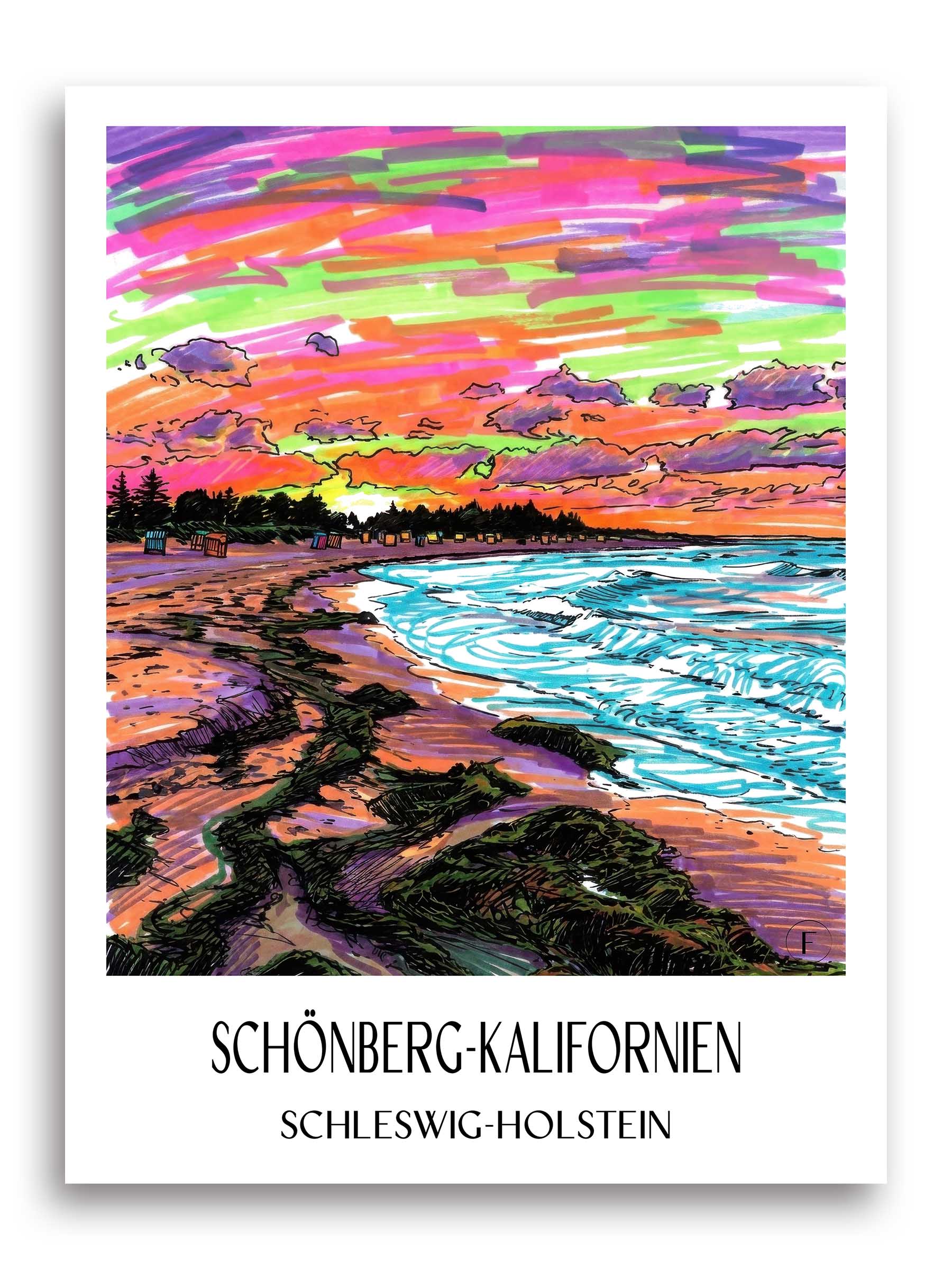schönberg-kalifornien-schleswig-holstein-deutschland-poster-graffiti