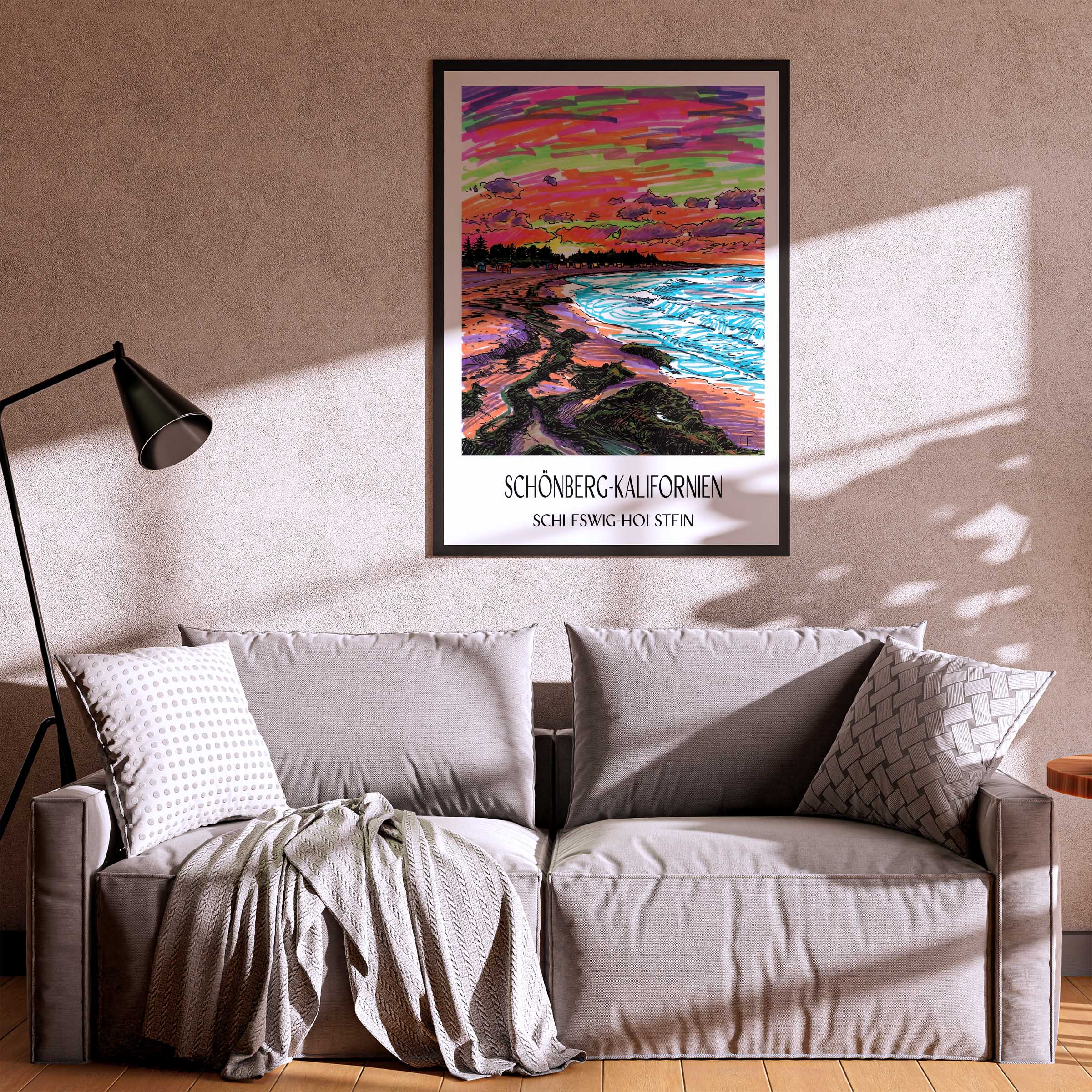 schönberg-kalifornien-schleswig-holstein-deutschland-poster-graffiti