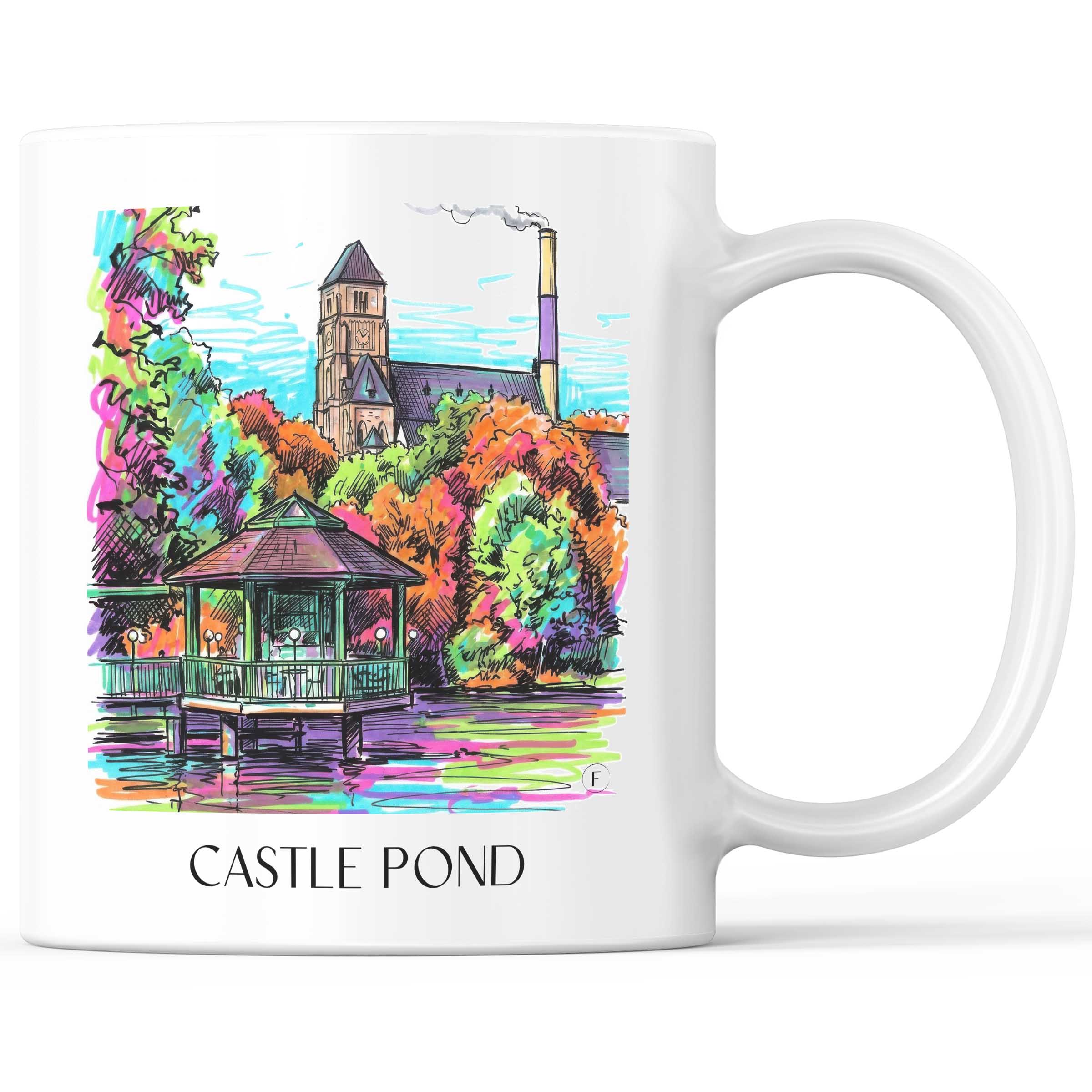 Schlossteich Kaffeebecher - Chemnitz - Deutschland Becher - Kaffeetasse im Tag Graffiti Stil