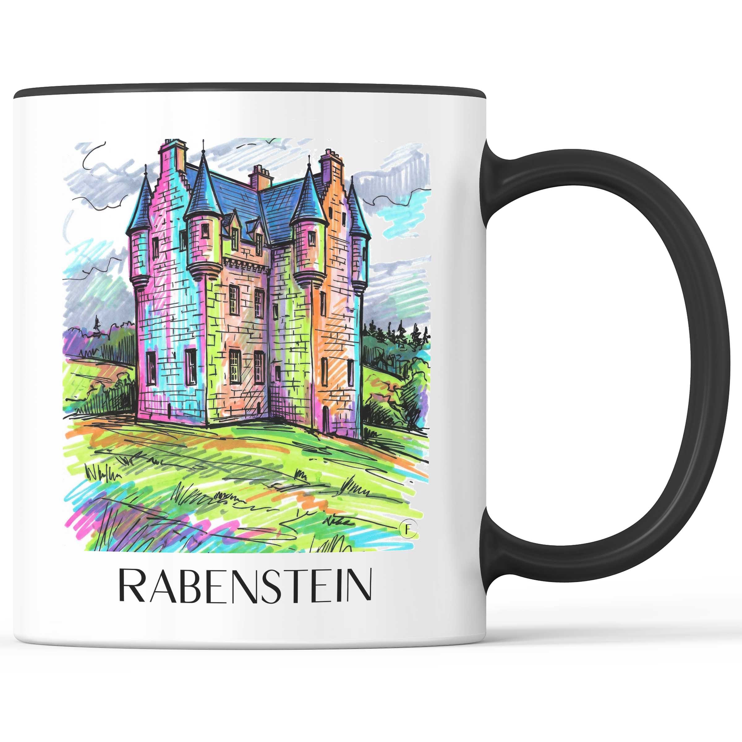 Rabenstein Kaffeebecher - Erzgebirge - Deutschland Becher - Kaffeetasse im Tag Graffiti Stil