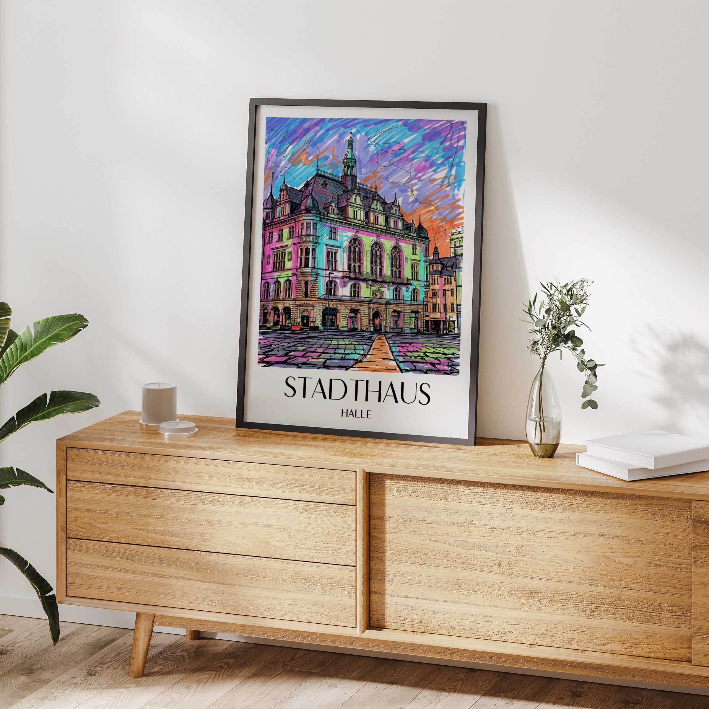 stadthaus-halle-deutschland-poster-graffiti