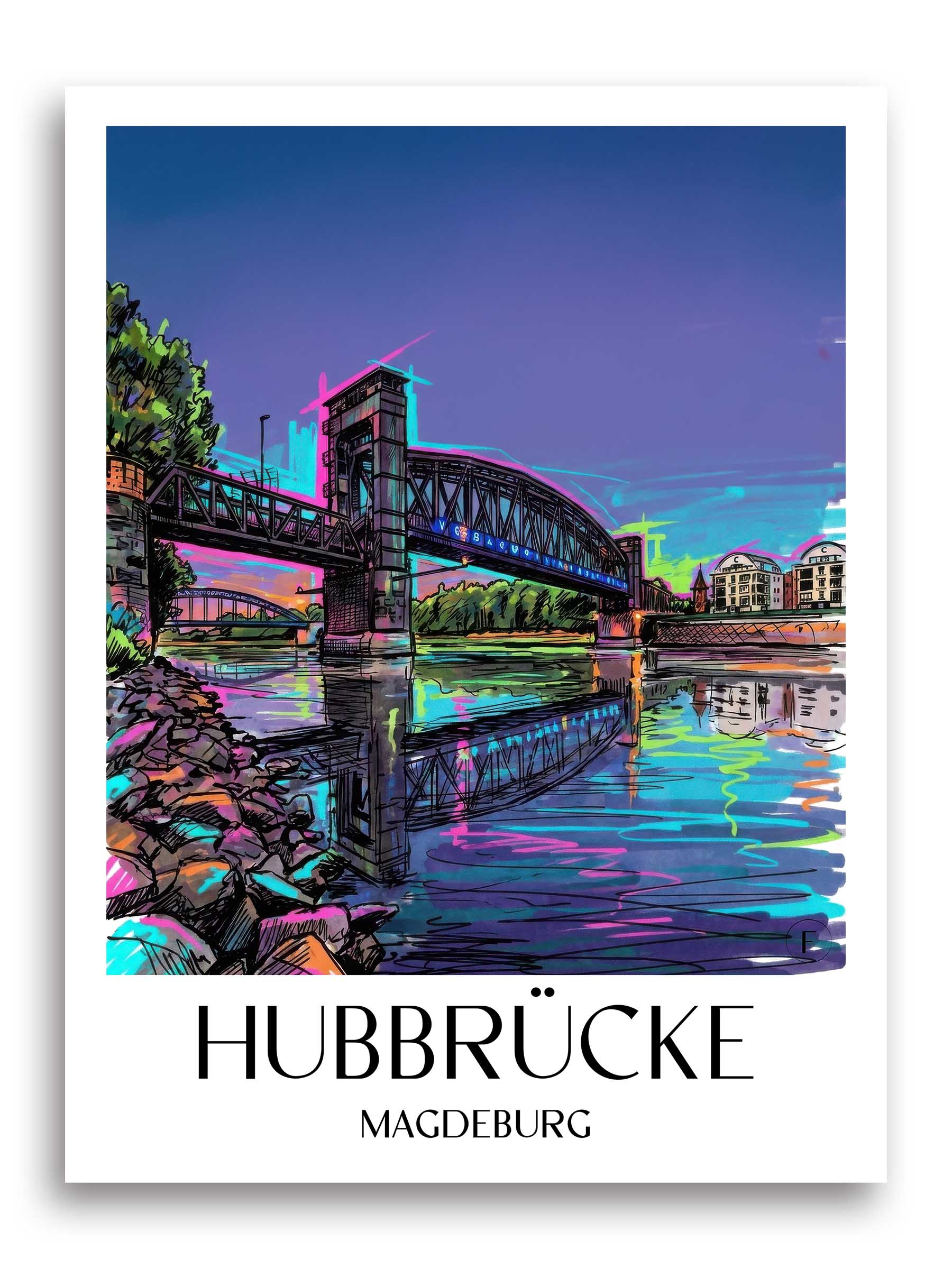 hubbrücke-magdeburg-deutschland-poster-graffiti