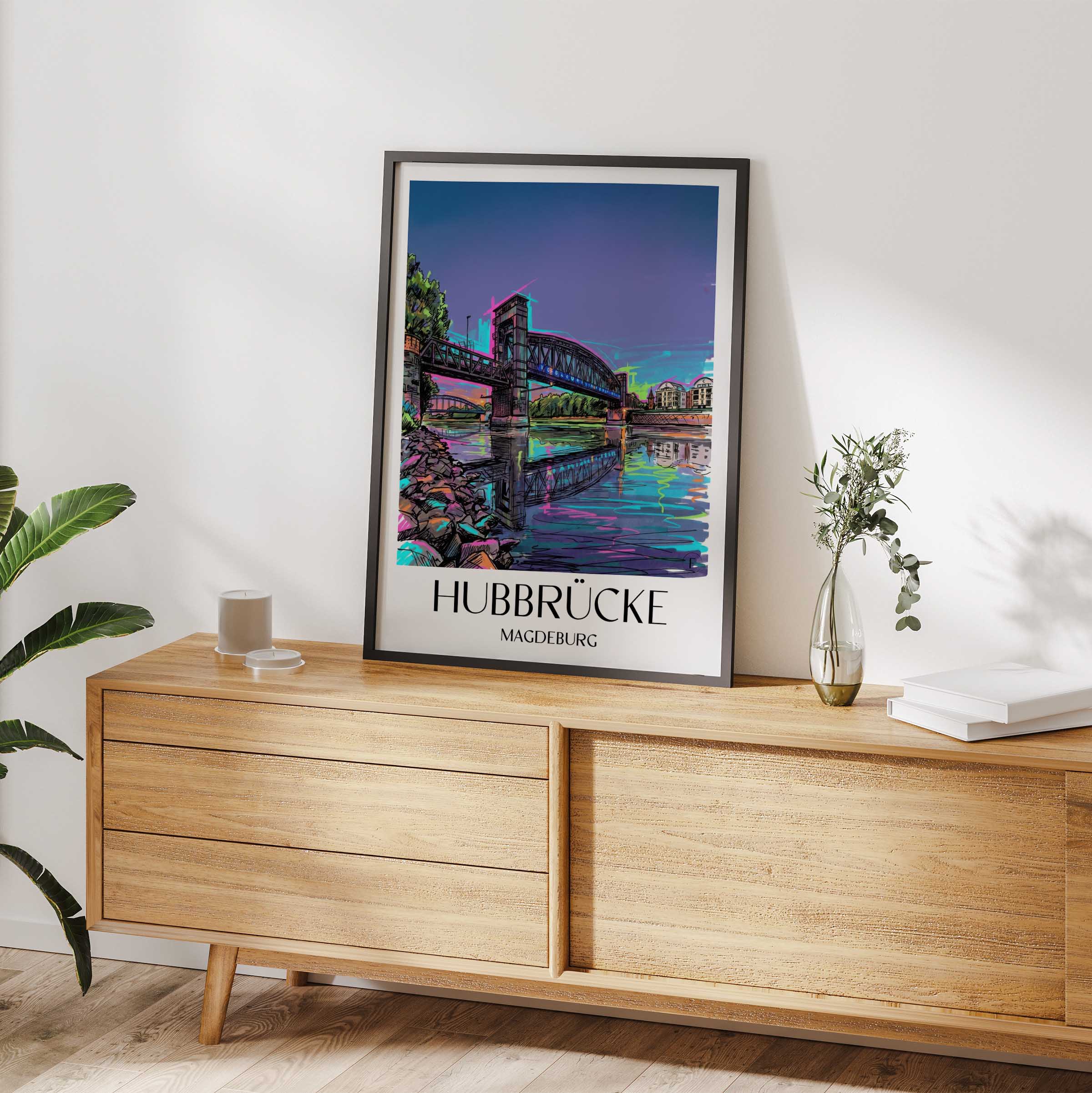 hubbrücke-magdeburg-deutschland-poster-graffiti