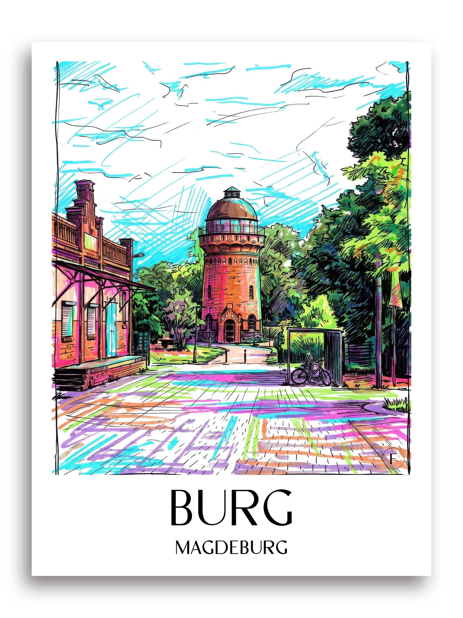 burg-magdeburg-deutschland-poster-graffiti