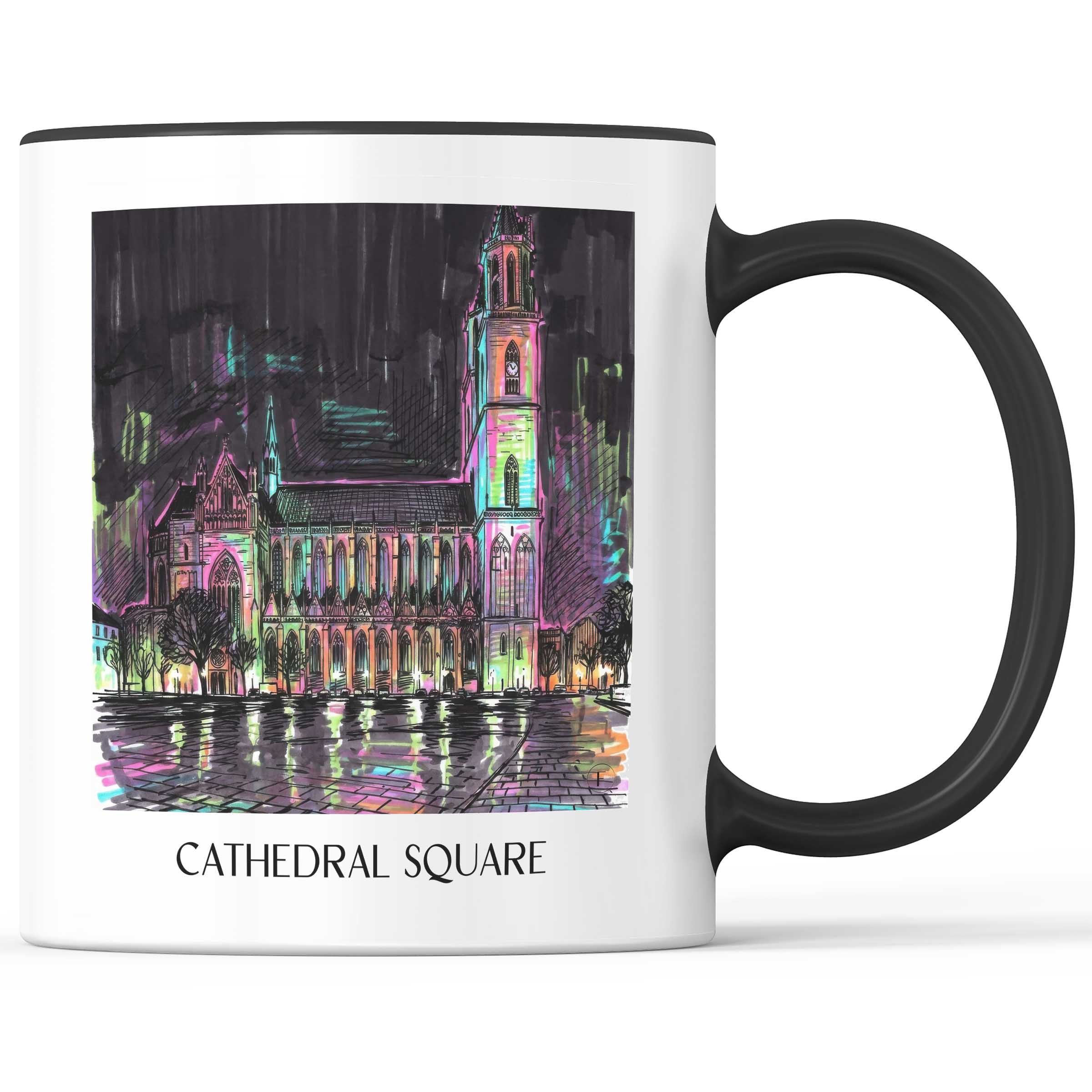 Domplatz Kaffeebecher - Magdeburg - Deutschland Becher - Kaffeetasse im Tag Graffiti Stil