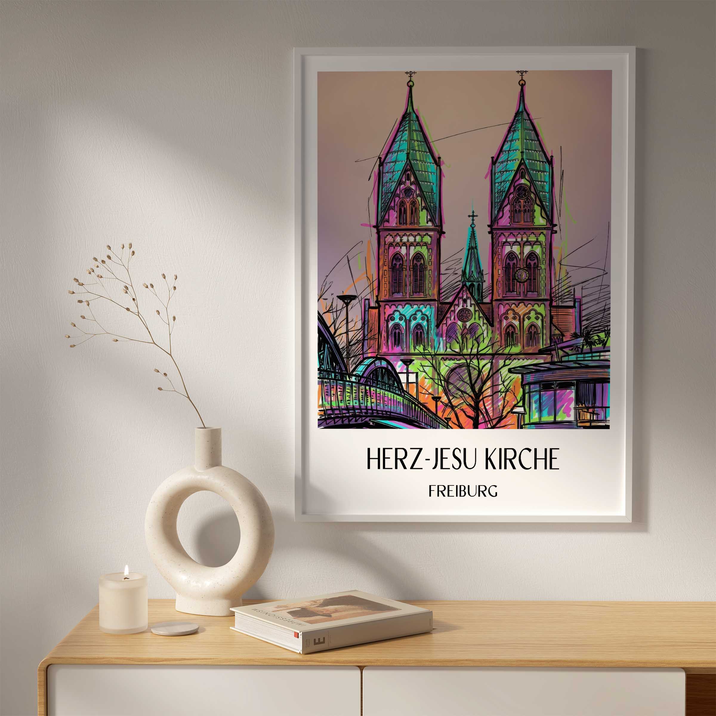 herz-jesu-kirche-freiburg-deutschland-poster-graffiti